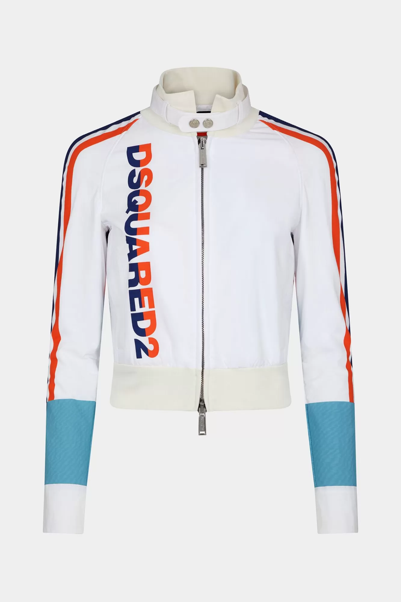 Co-Orden^Dsquared2 D2 Rider-Jack Met Ritssluiting Wit