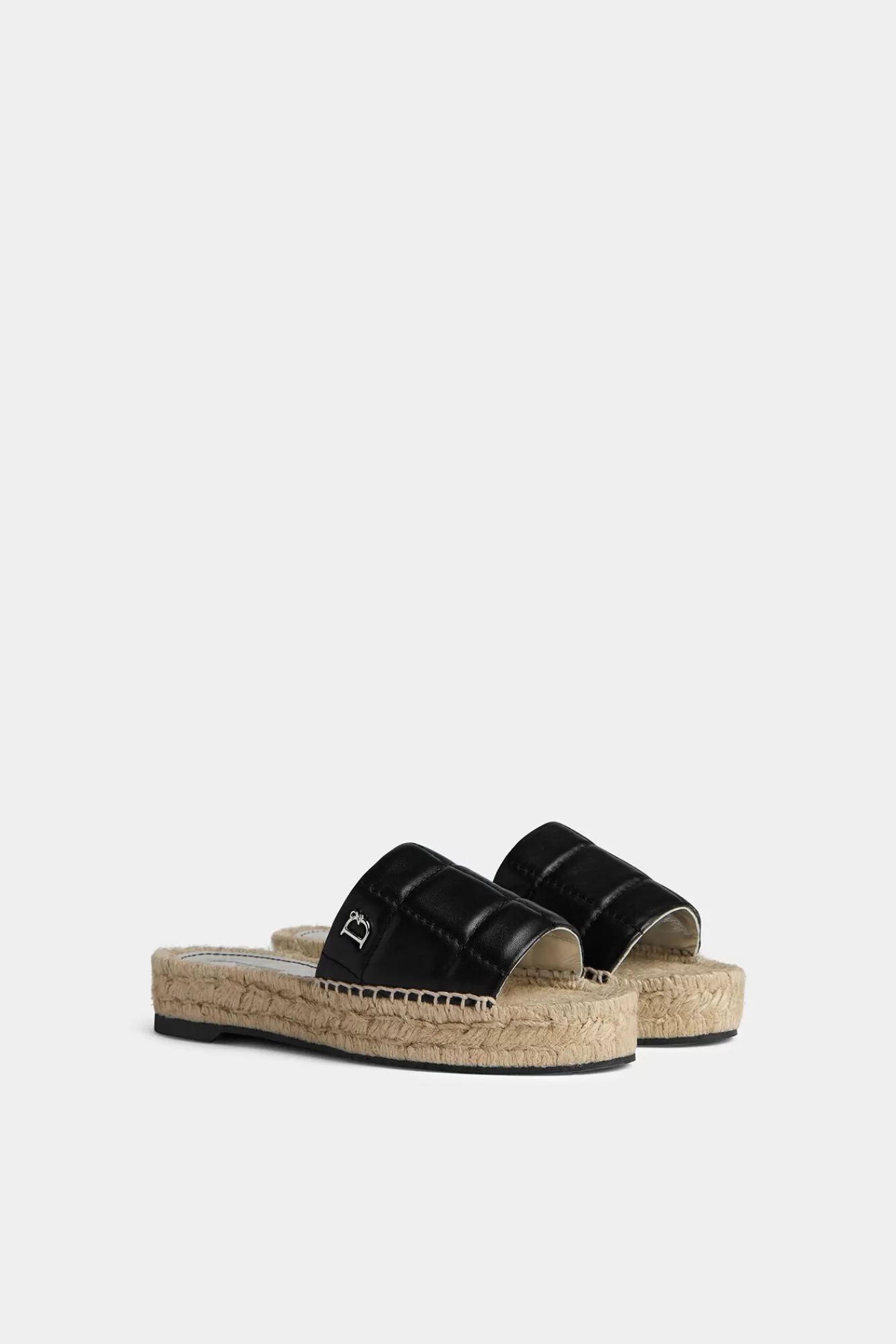 Loafers En Espadrilles^Dsquared2 D2 Statement Zachte Espadrilles-Slippers Zwart