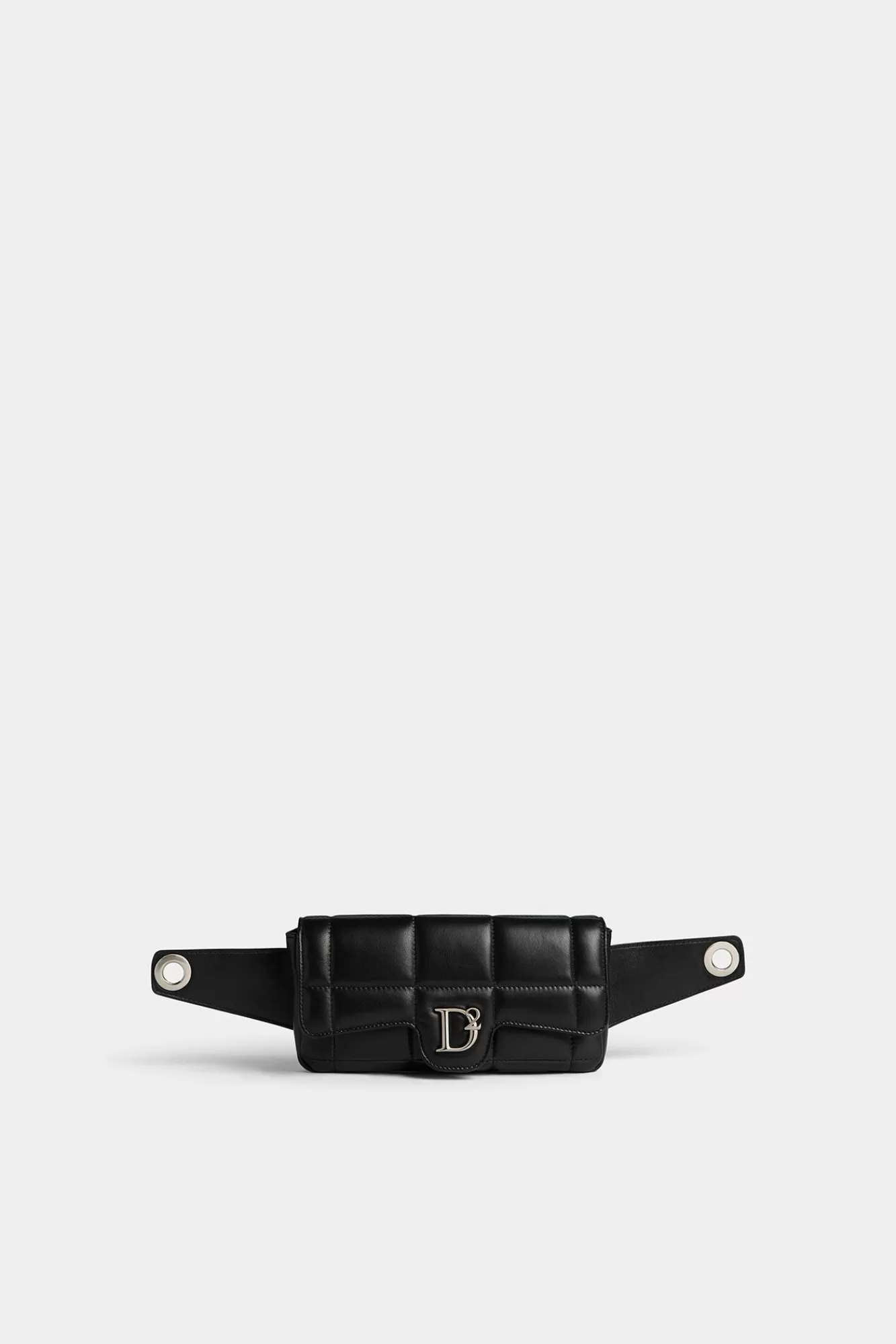 Heuptassen^Dsquared2 D2 Statement Zachte Heuptas Zwart/Palladium