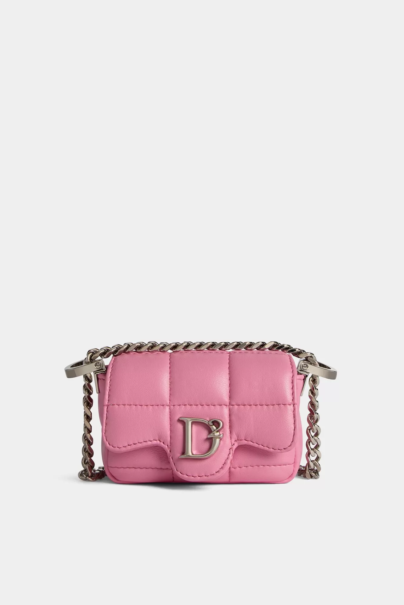 Crossbody^Dsquared2 D2 Statement Zachte Minitas Roze Palladium