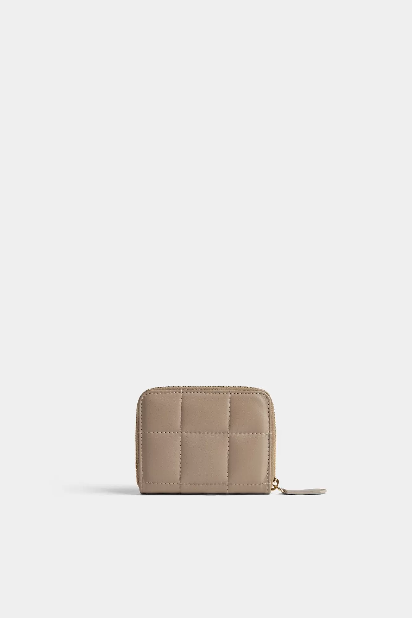 Kleine Lederwaren^Dsquared2 D2 Statement Zachte Portemonnee Beige