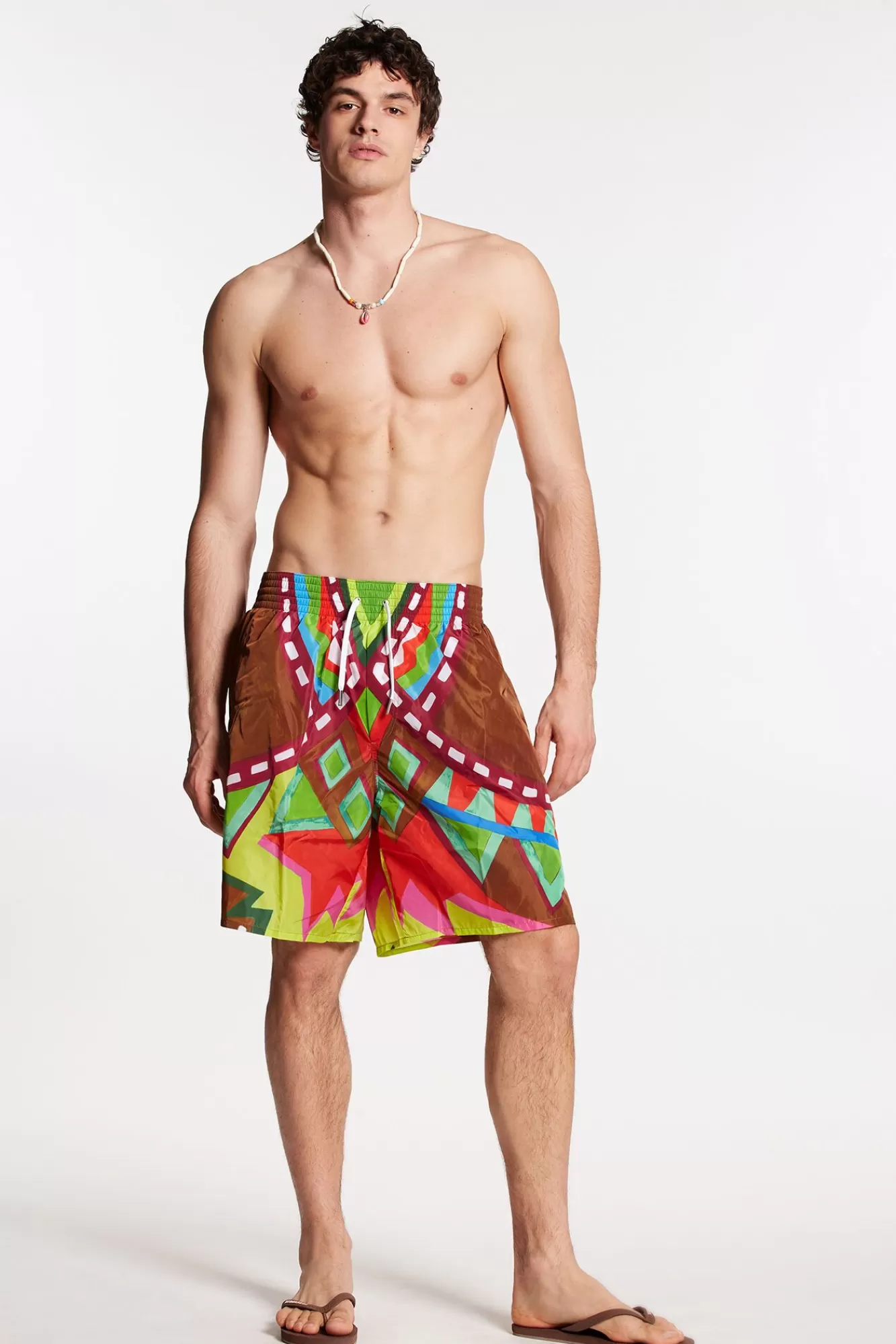 Strandkleding^Dsquared2 D2 Surfboxer Midi Veelkleurig