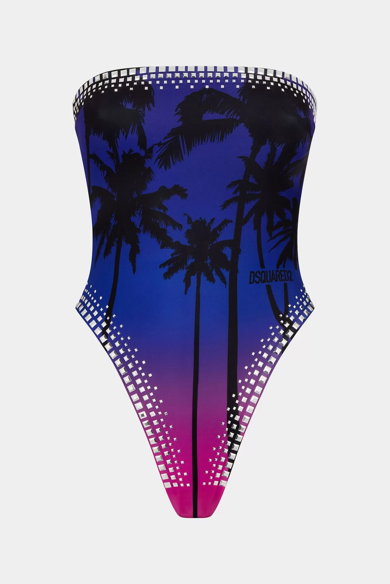 Strandkleding^Dsquared2 D2 Surf-Eendelig Zwart