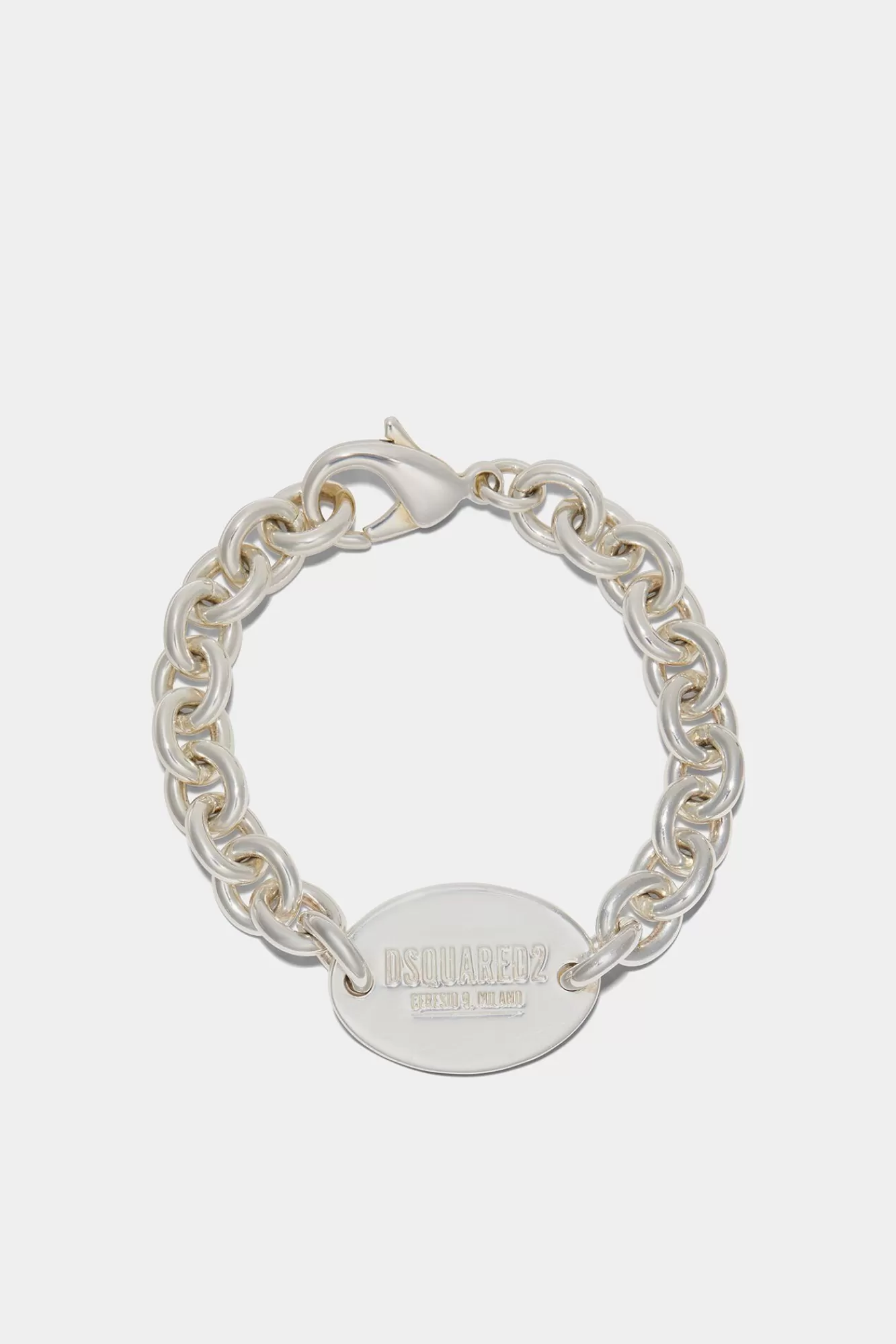 Sieraden^Dsquared2 D2 Tag Chain-Armband Zilver