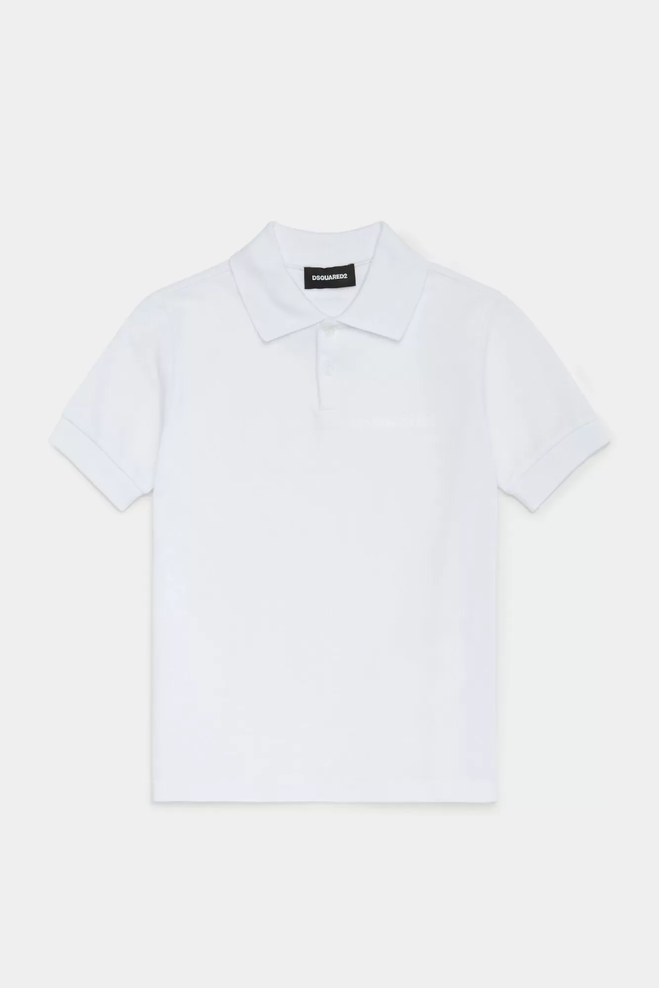 Junior^Dsquared2 D2Kids 10E Jubileumcollectie Junior Polo-T-Shirt Wit