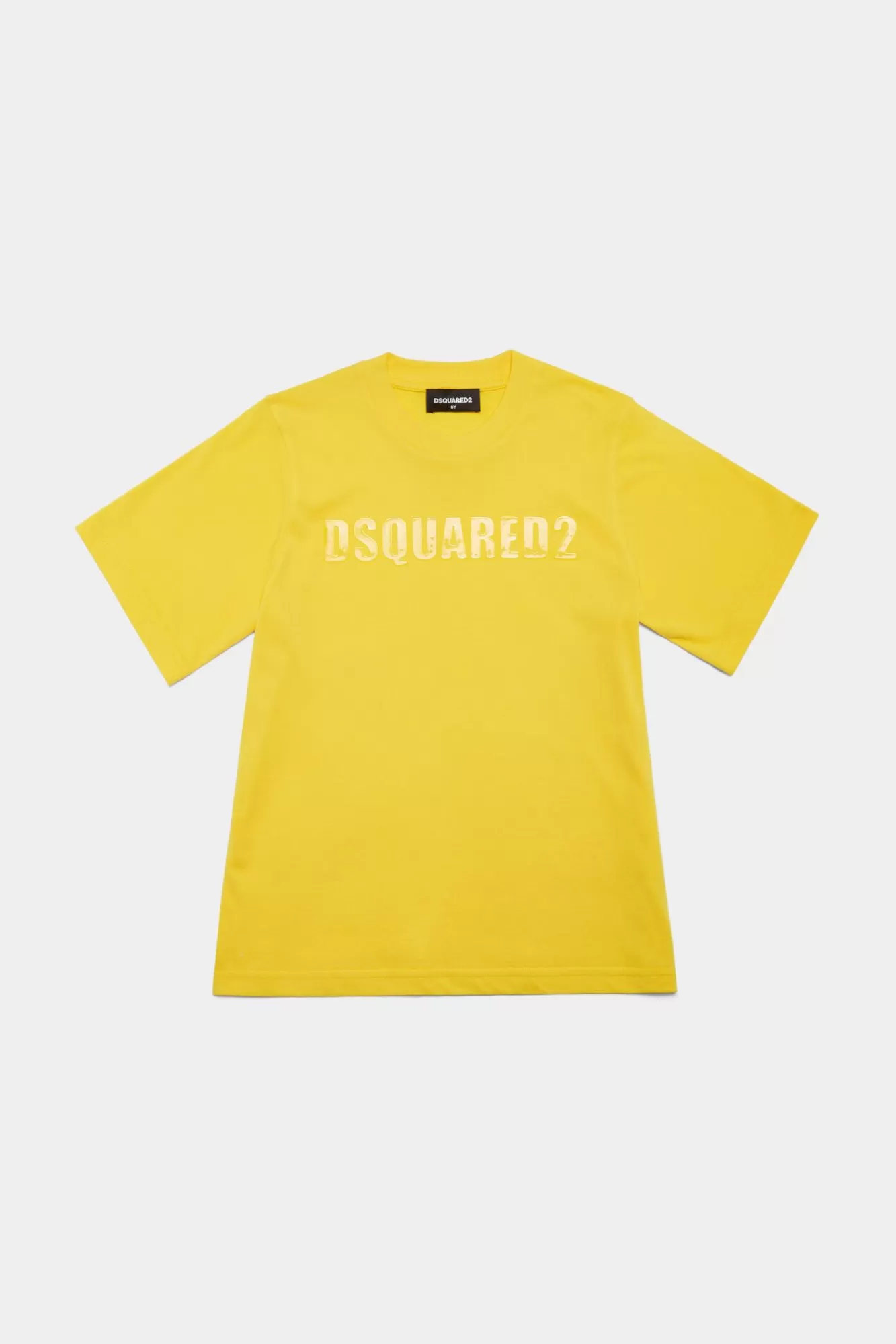 Junior^Dsquared2 D2Kids 10E Jubileumcollectie Junior T-Shirt Geel