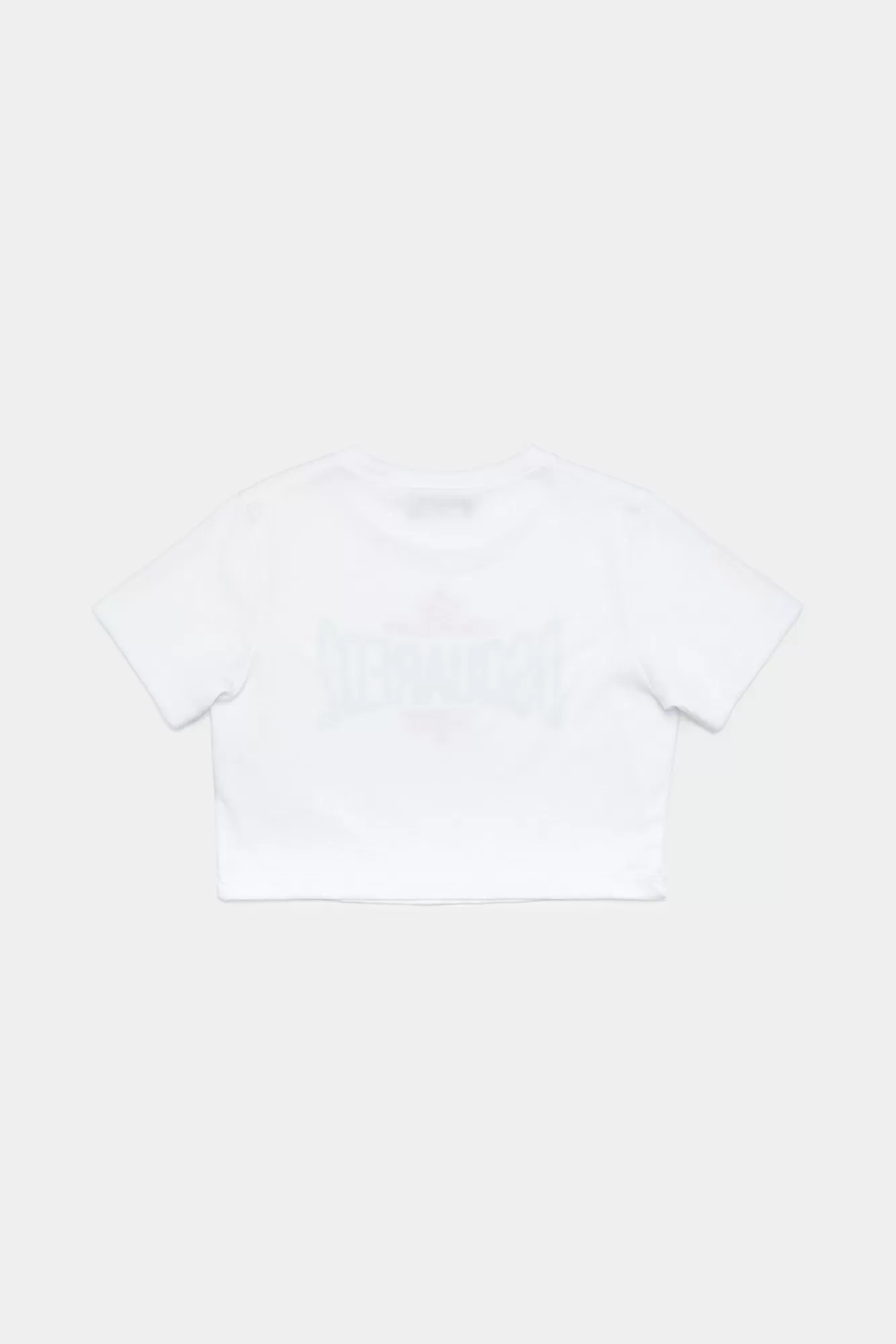 Junior^Dsquared2 D2Kids Cropped T-Shirt Met Capuchon Voor Junioren Wit