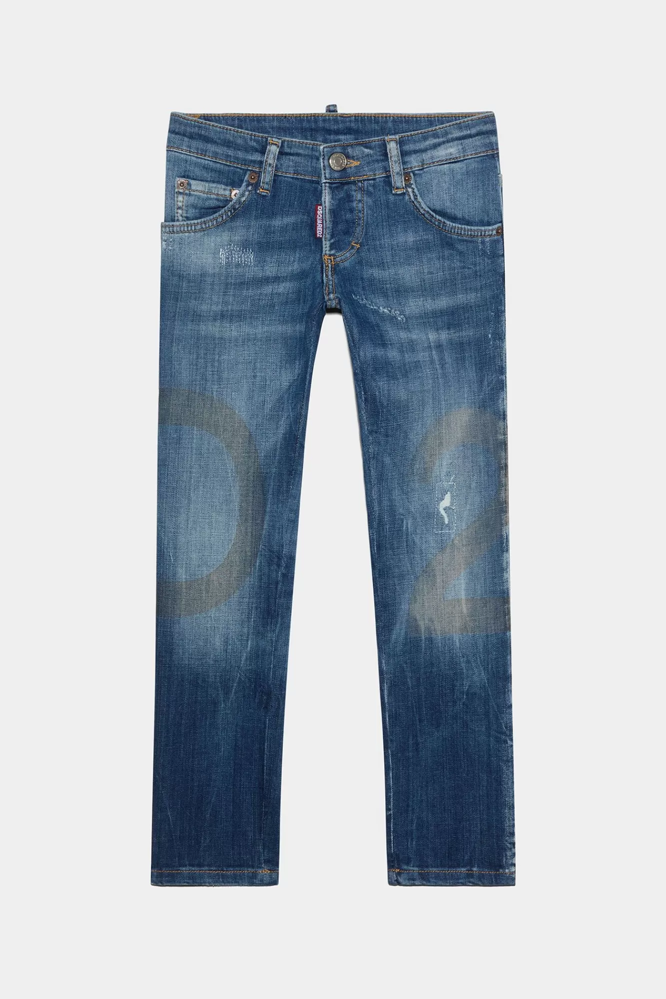 Junior^Dsquared2 D2Kids Junior Clement-Jeans Blauw