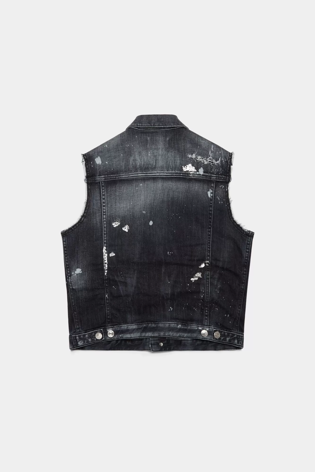 Junior^Dsquared2 D2Kids Junior Denimvest Zwart