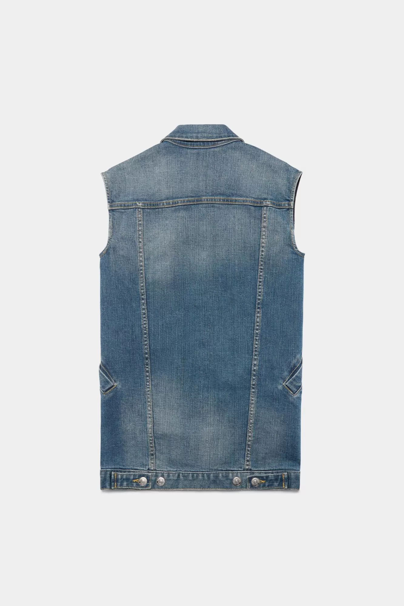 Junior^Dsquared2 D2Kids Junior Denimvest Blauw