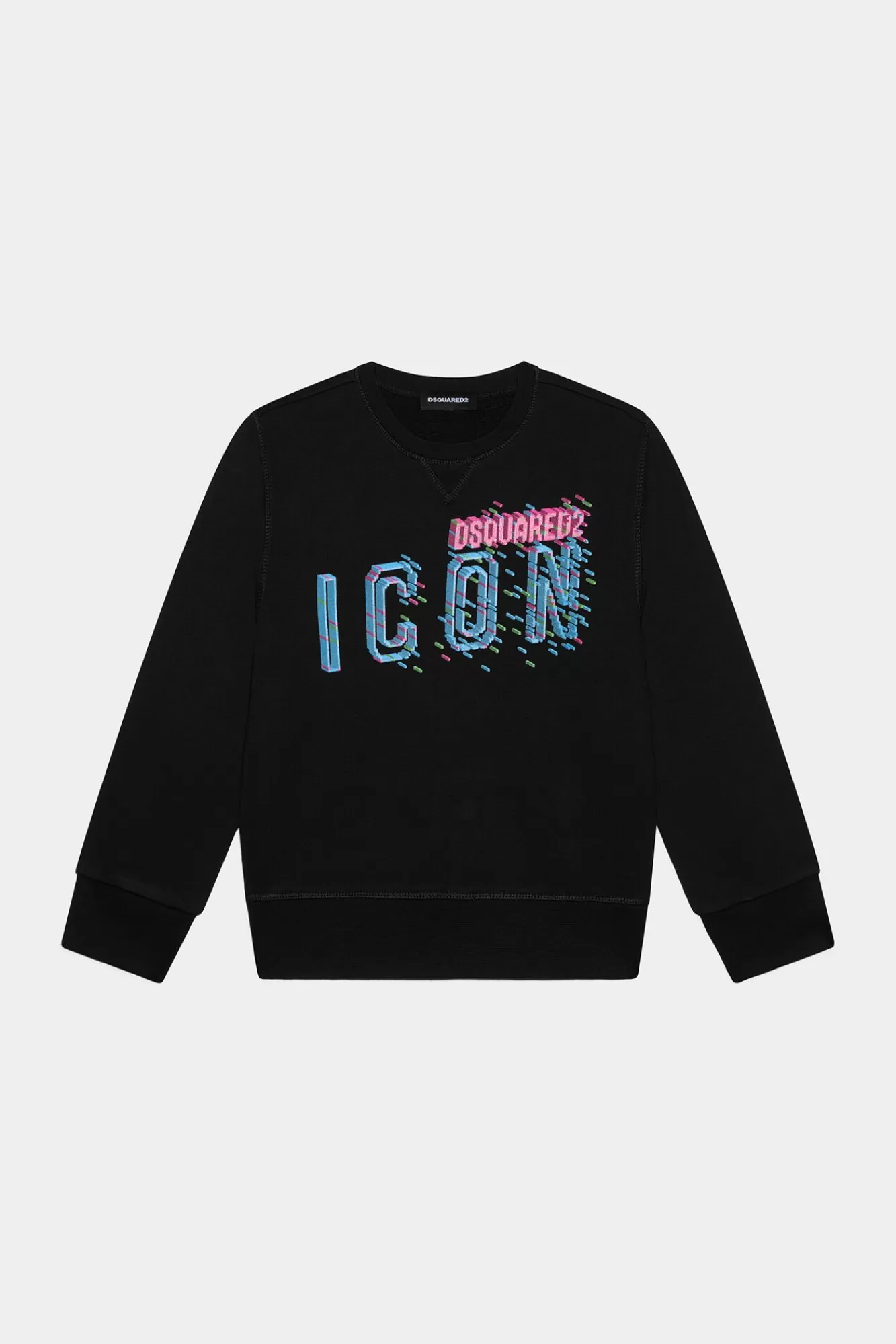 Junior^Dsquared2 D2Kids Junior Icon Relax-Sweatshirt Zwart