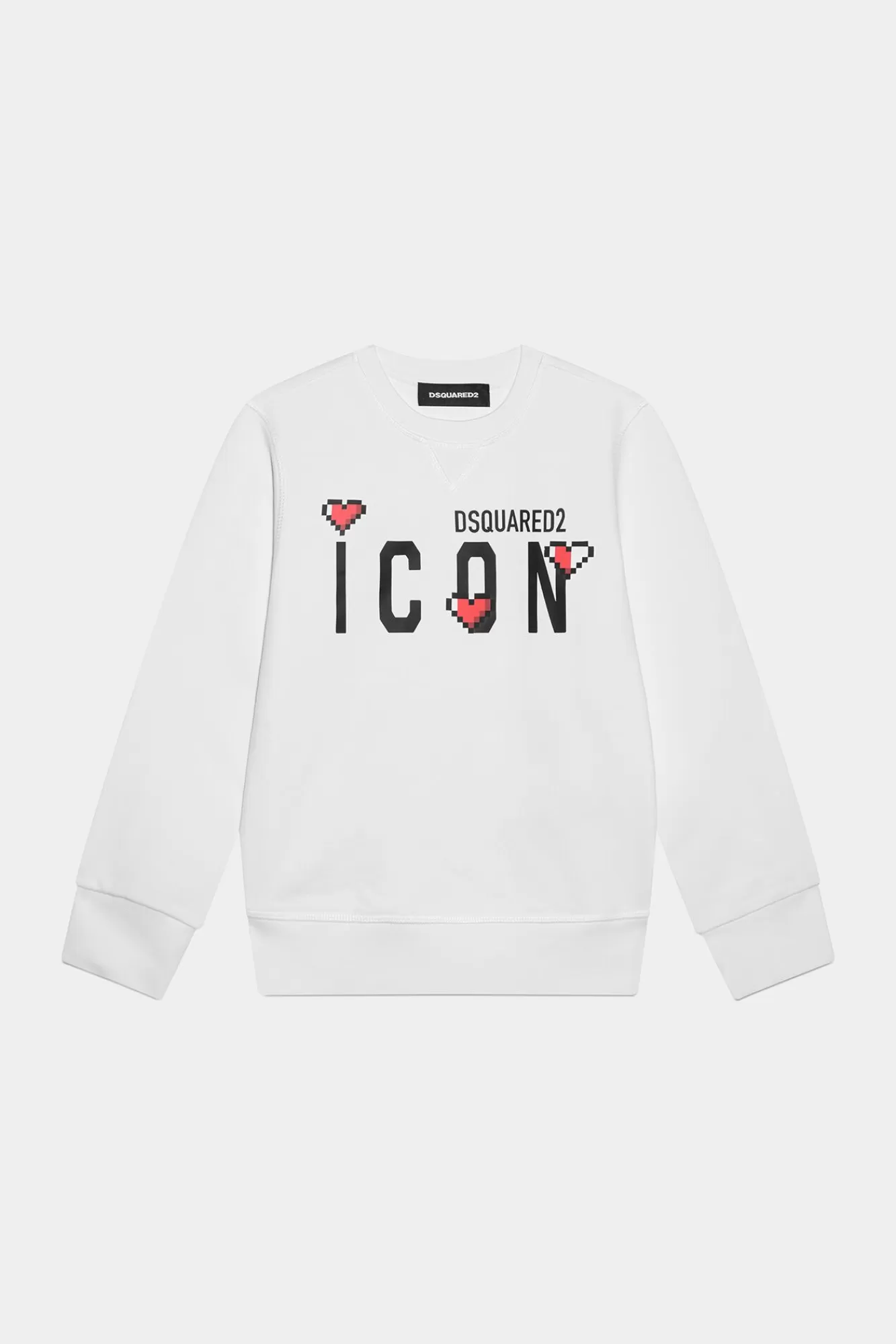 Dsquared2-Pictogram^Dsquared2 D2Kids Junior Iconisch Sweatshirt Wit