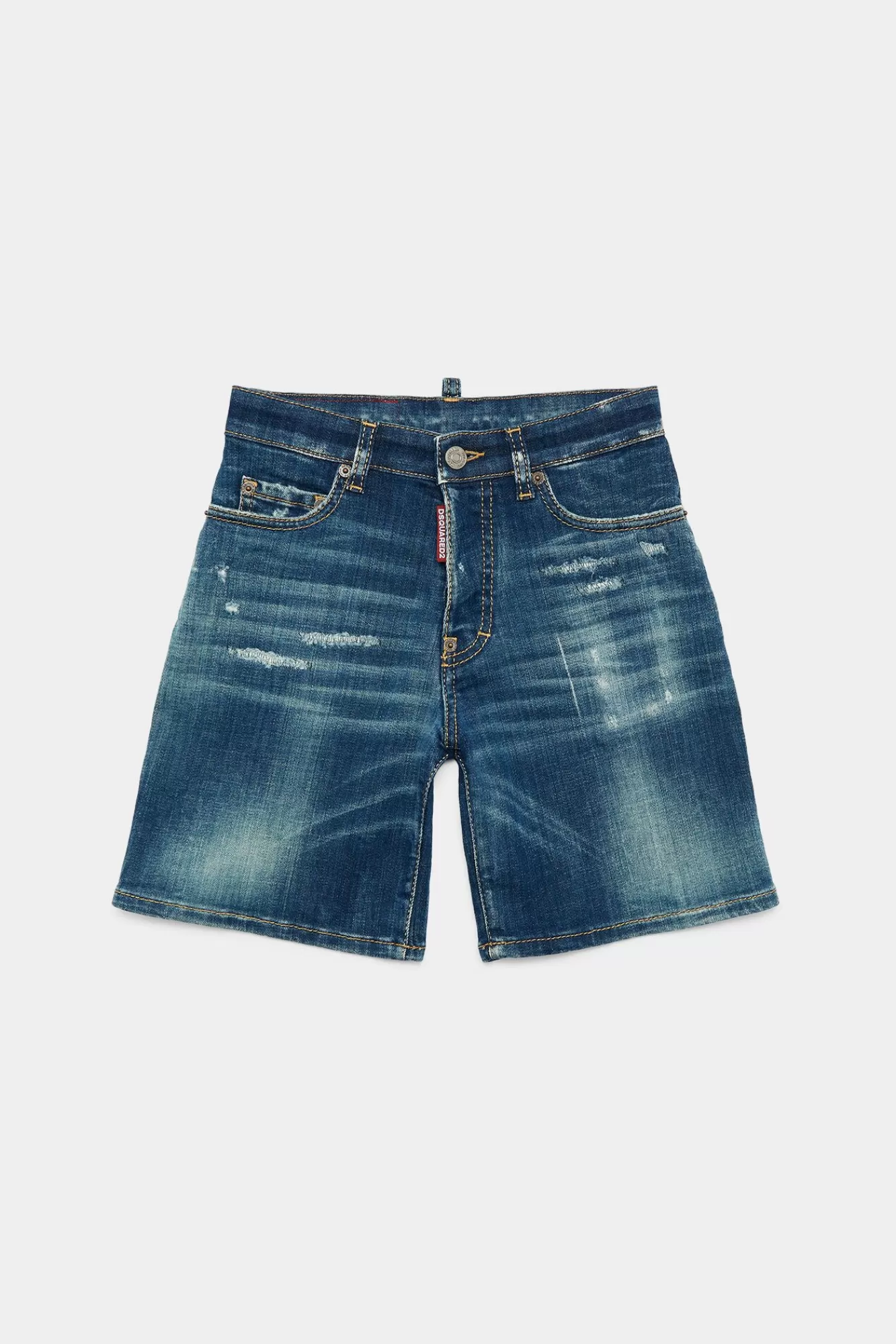 Junior^Dsquared2 D2Kids Junior Korte Jeans Blauw