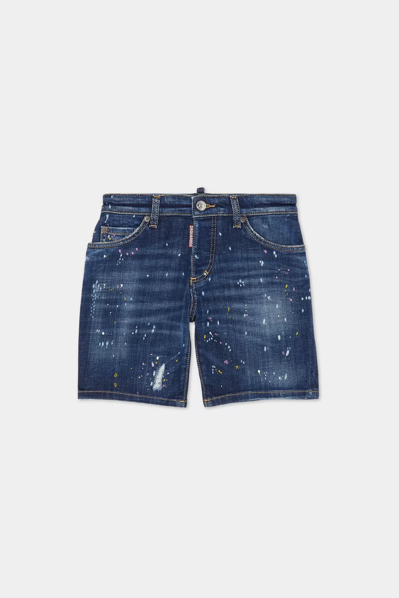 Junior^Dsquared2 D2Kids Junior Korte Jeans Blauw