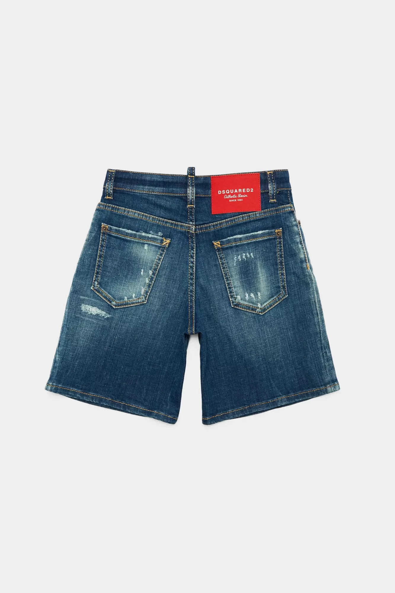 Junior^Dsquared2 D2Kids Junior Korte Jeans Blauw