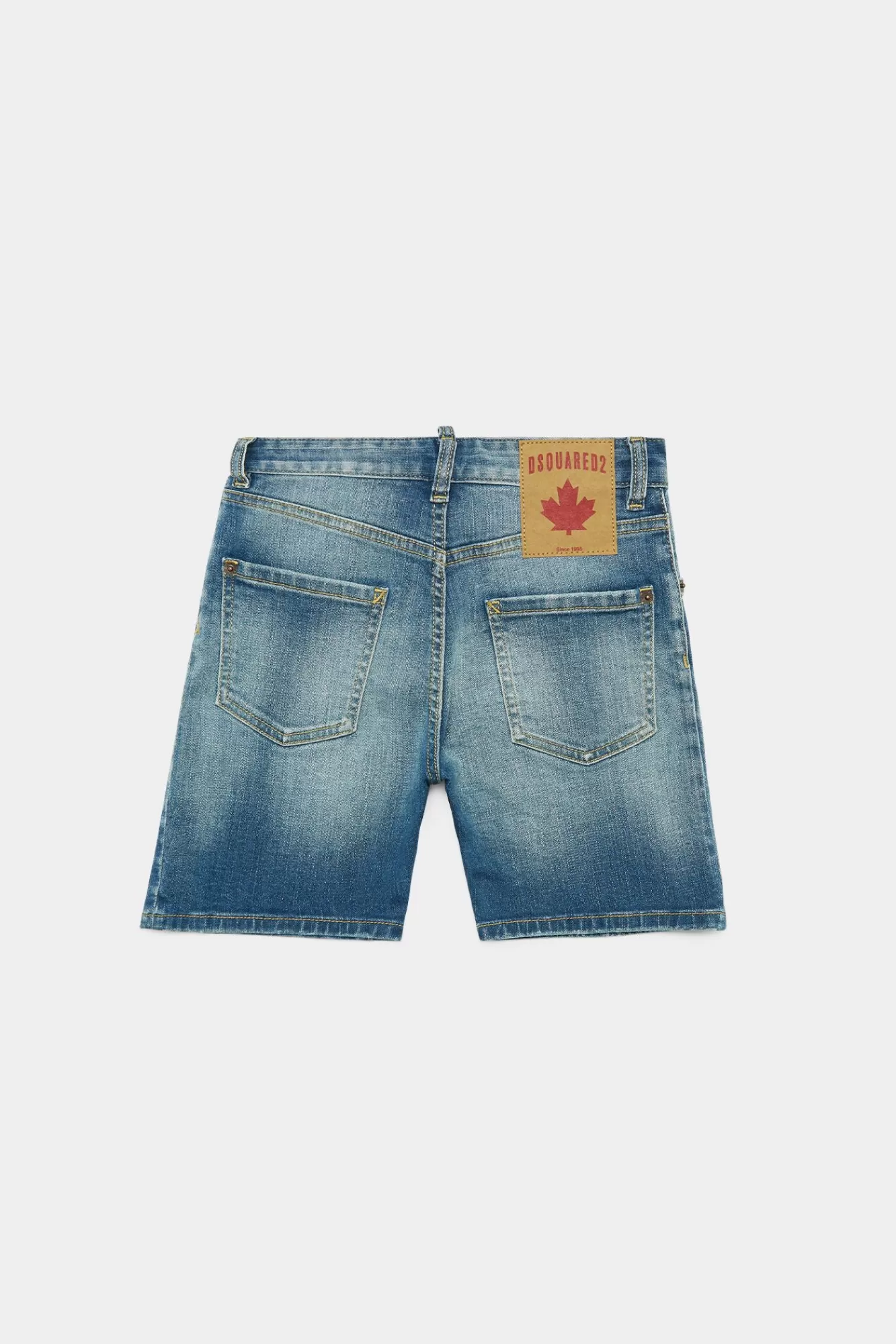 Junior^Dsquared2 D2Kids Junior Korte Jeans Blauw