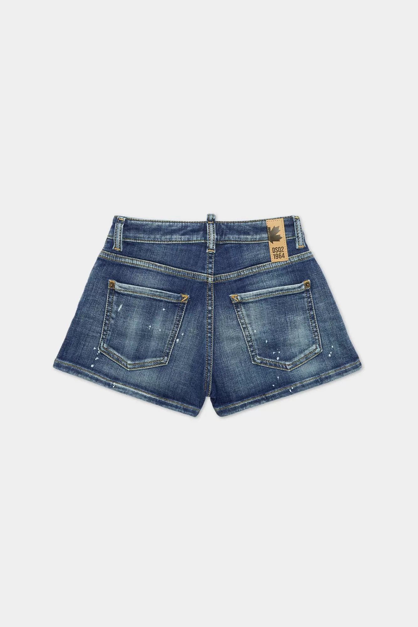 Junior^Dsquared2 D2Kids Junior Korte Jeans Blauw