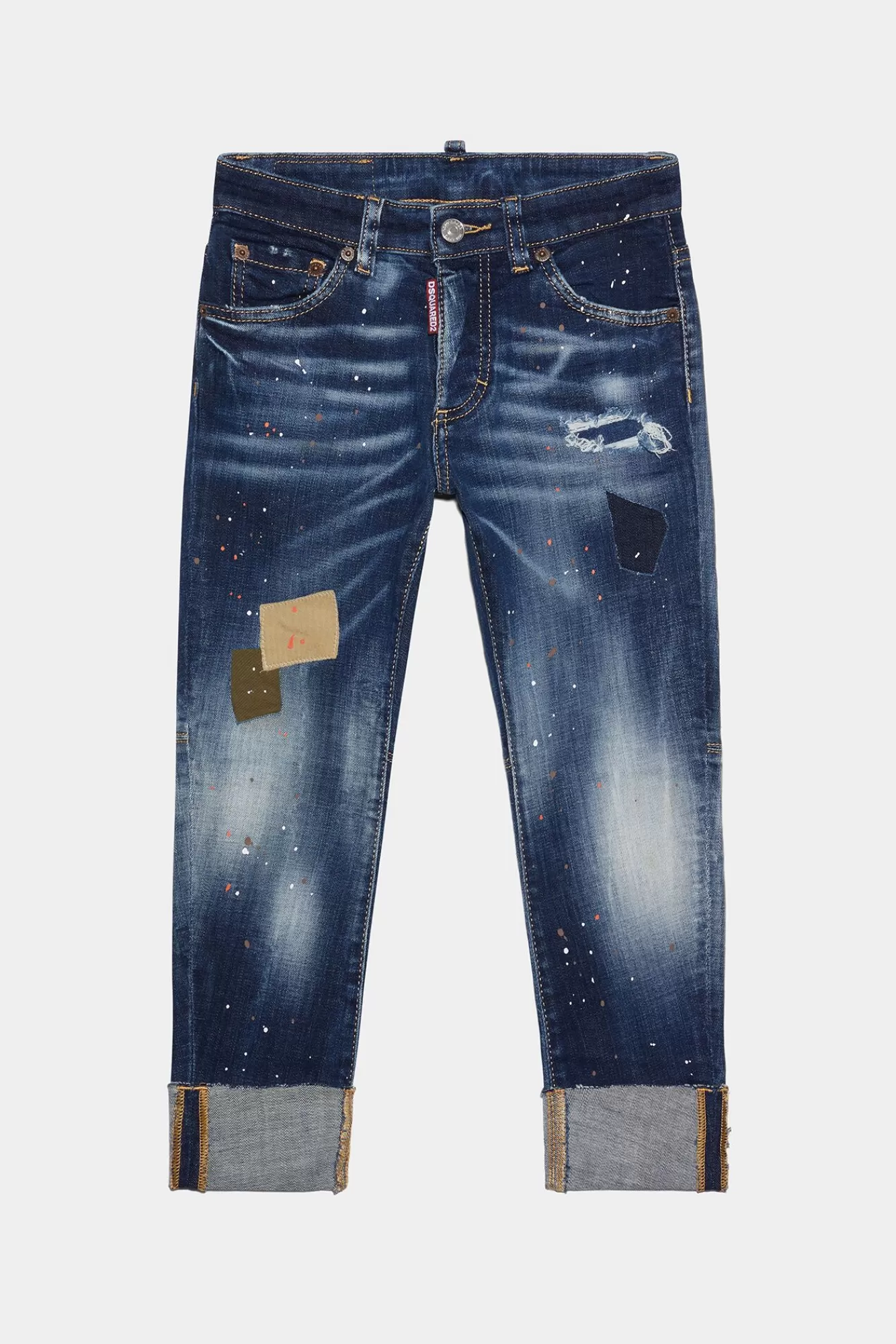 Junior^Dsquared2 D2Kids Junior Matrozenjeans Blauw