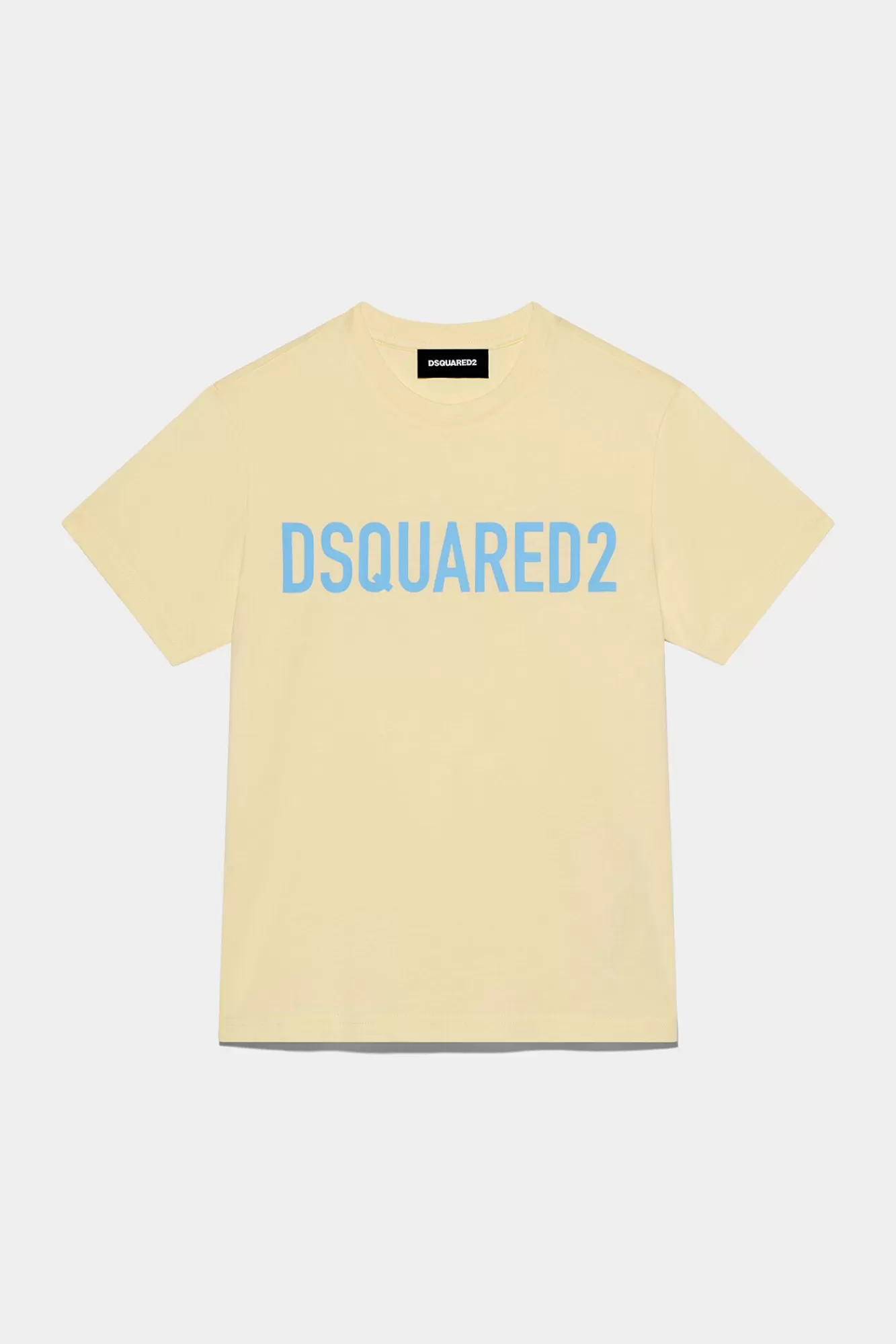 Junior^Dsquared2 D2Kids Junior Relax Eco T-Shirt Geel