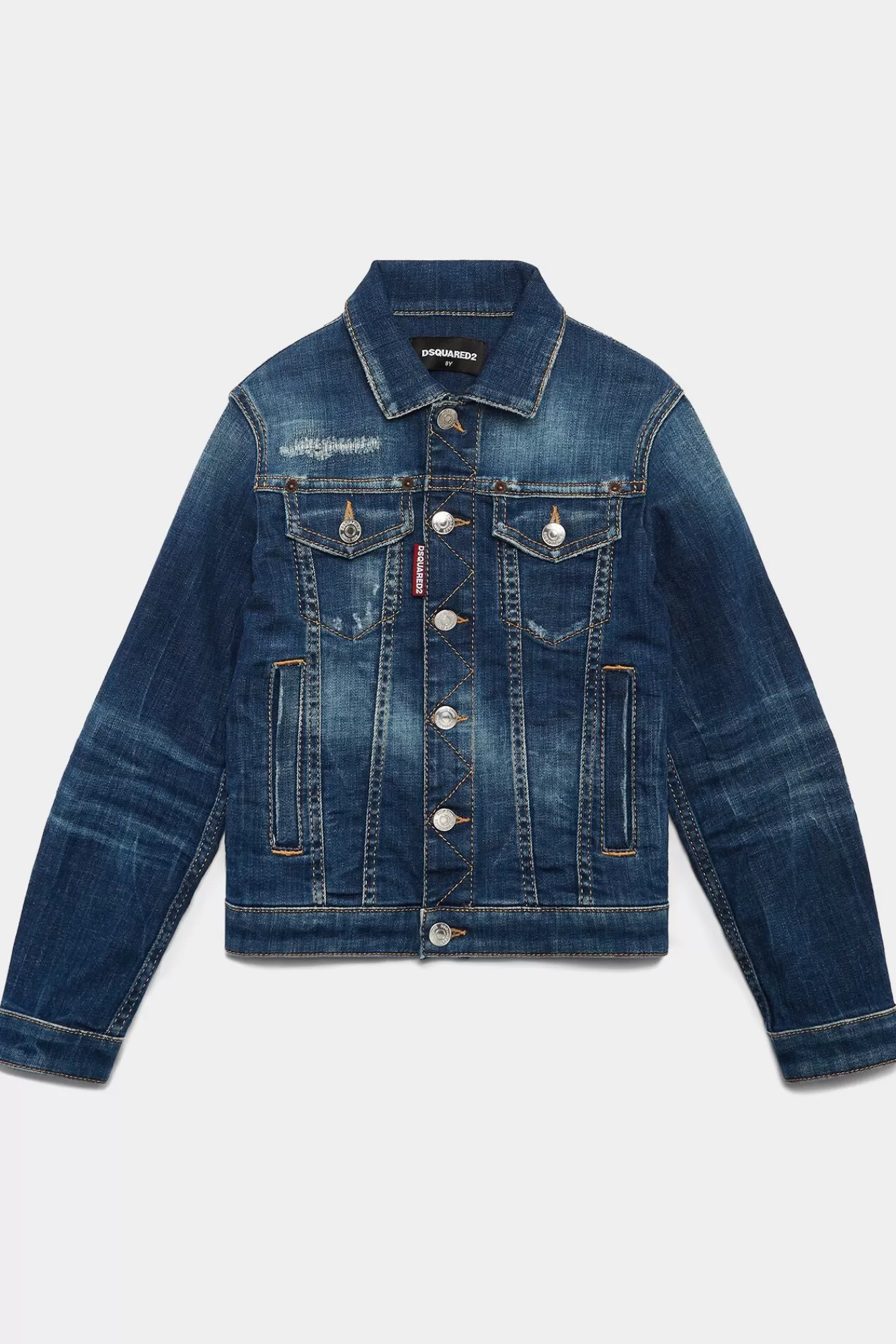 Junior^Dsquared2 D2Kids Junior Spijkerjack Blauw