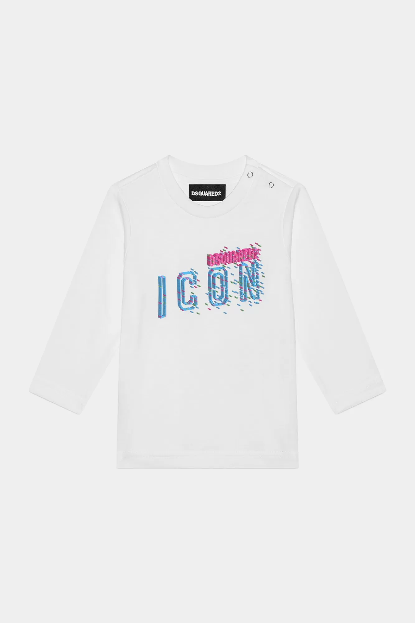 Nieuw Geboren^Dsquared2 D2Kids New Born-Icoon T-Shirt Wit