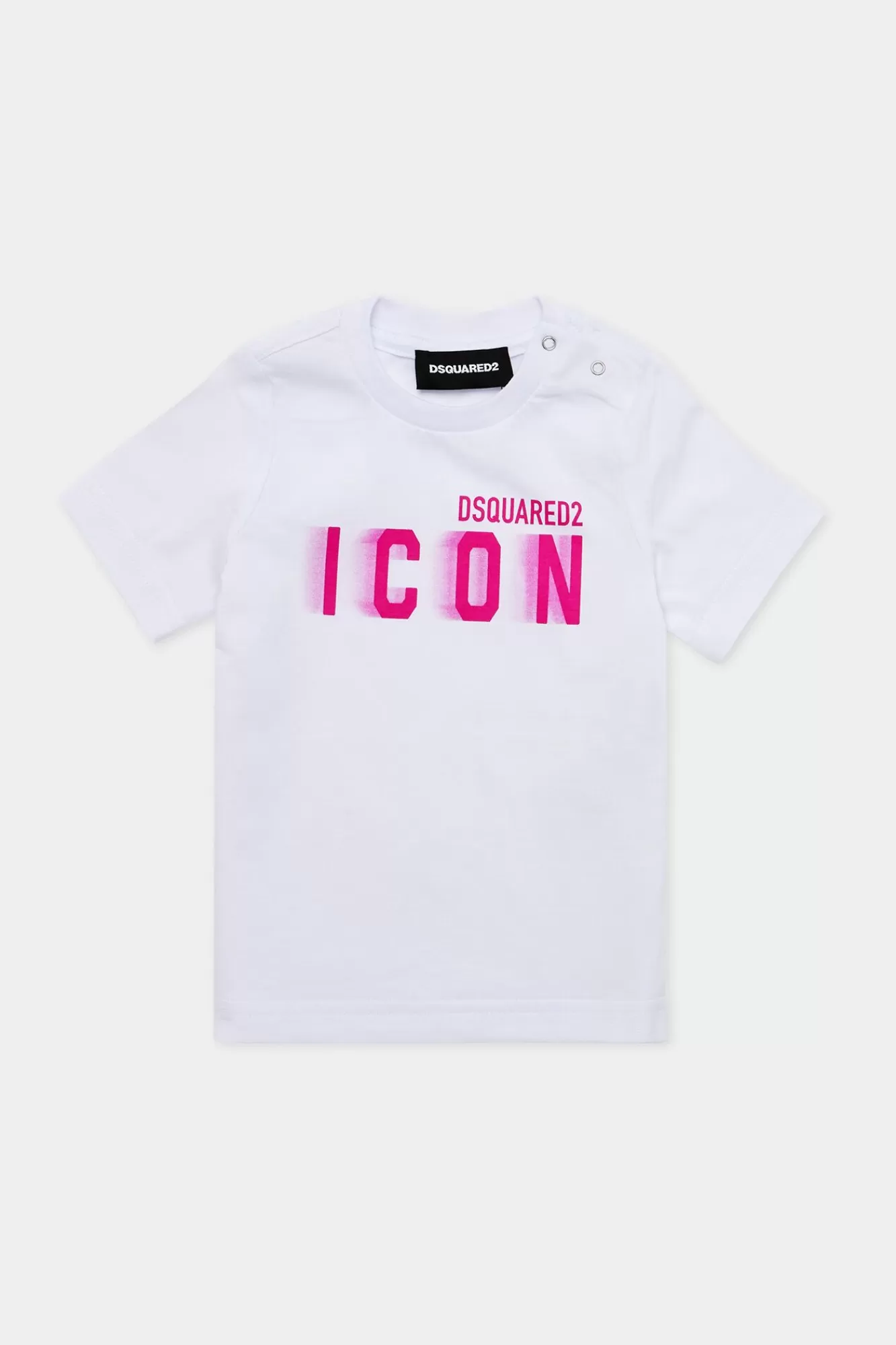 Dsquared2-Pictogram^Dsquared2 D2Kids New Born-Icoon T-Shirt Wit