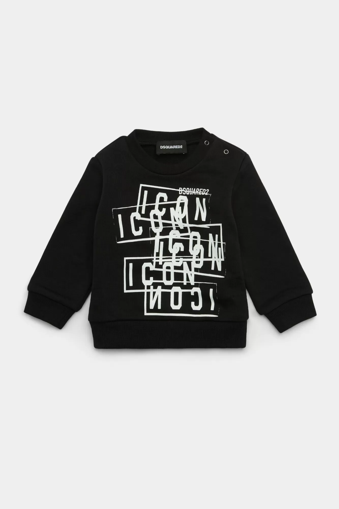 Dsquared2-Pictogram^Dsquared2 D2Kids New Born-Icoonsweater Zwart