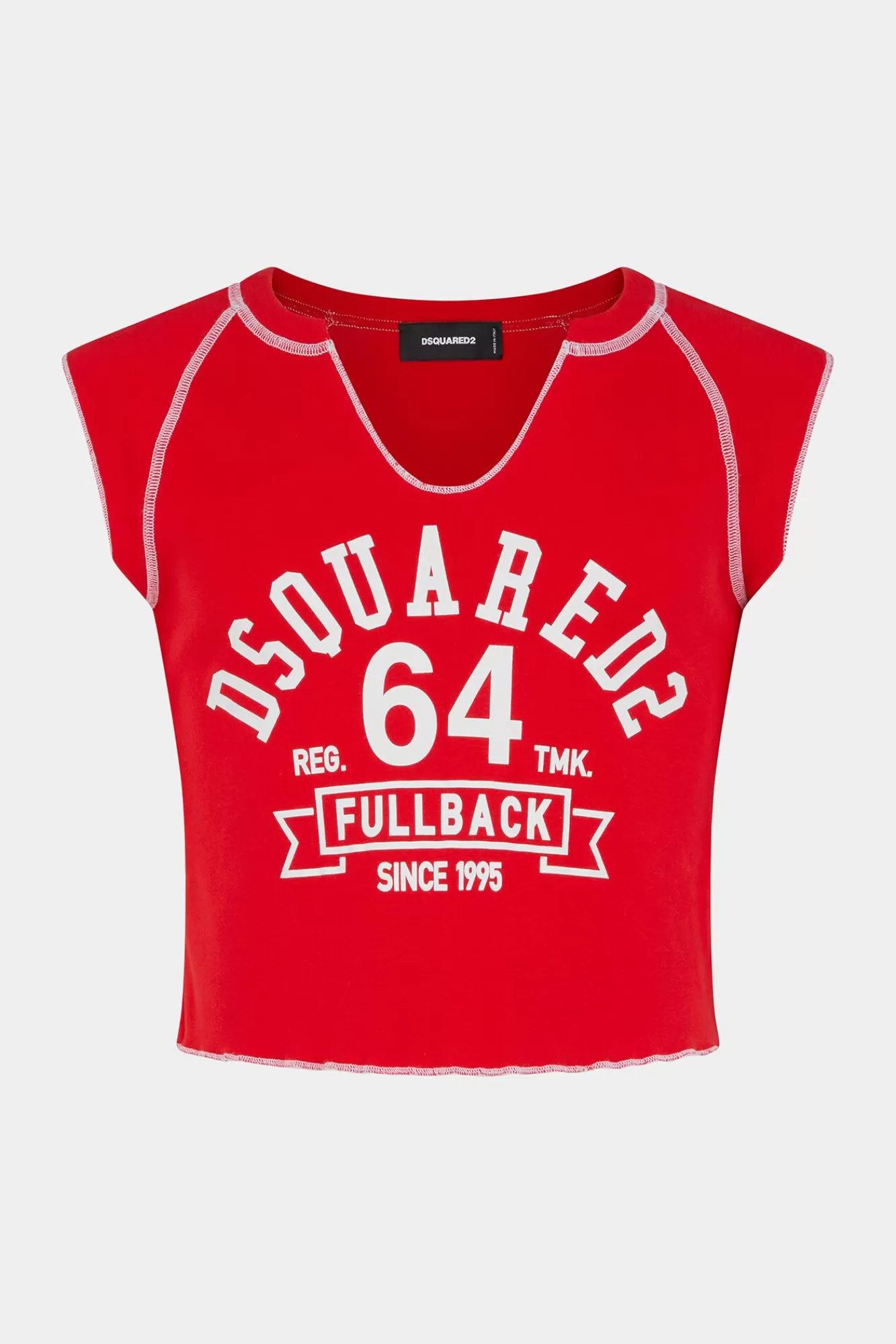 T-Shirts En Poloshirts^Dsquared2 Darlin' Cool Fit Mouwloos Cropped T-Shirt Rood