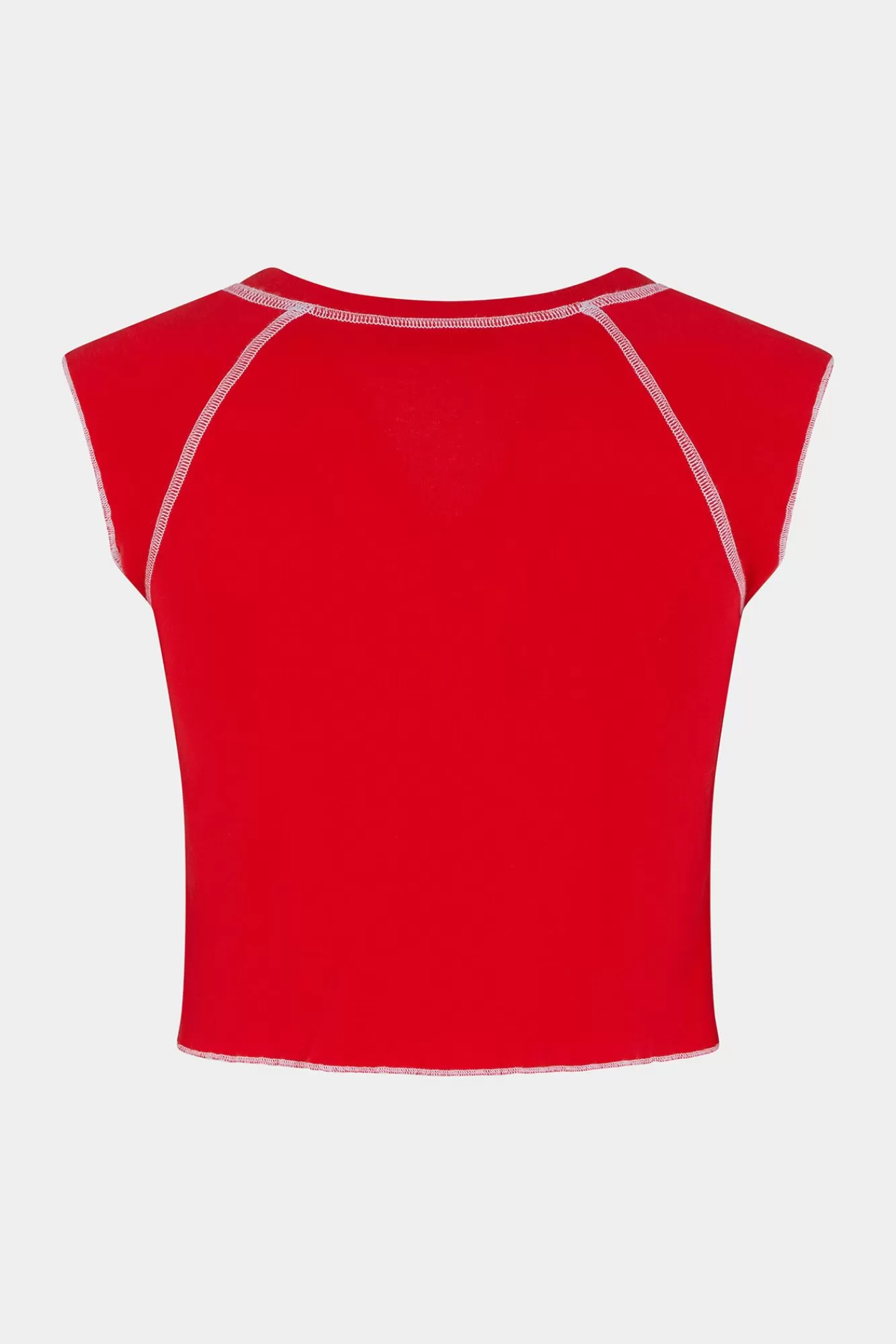 T-Shirts En Poloshirts^Dsquared2 Darlin' Cool Fit Mouwloos Cropped T-Shirt Rood