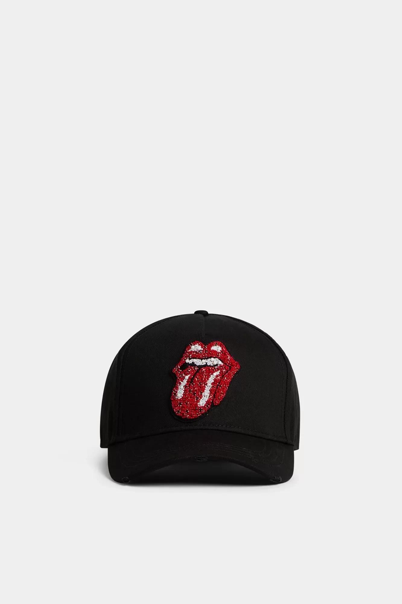 Hoofddeksels^Dsquared2 De Rolling Stones-Baseballpet Zwart