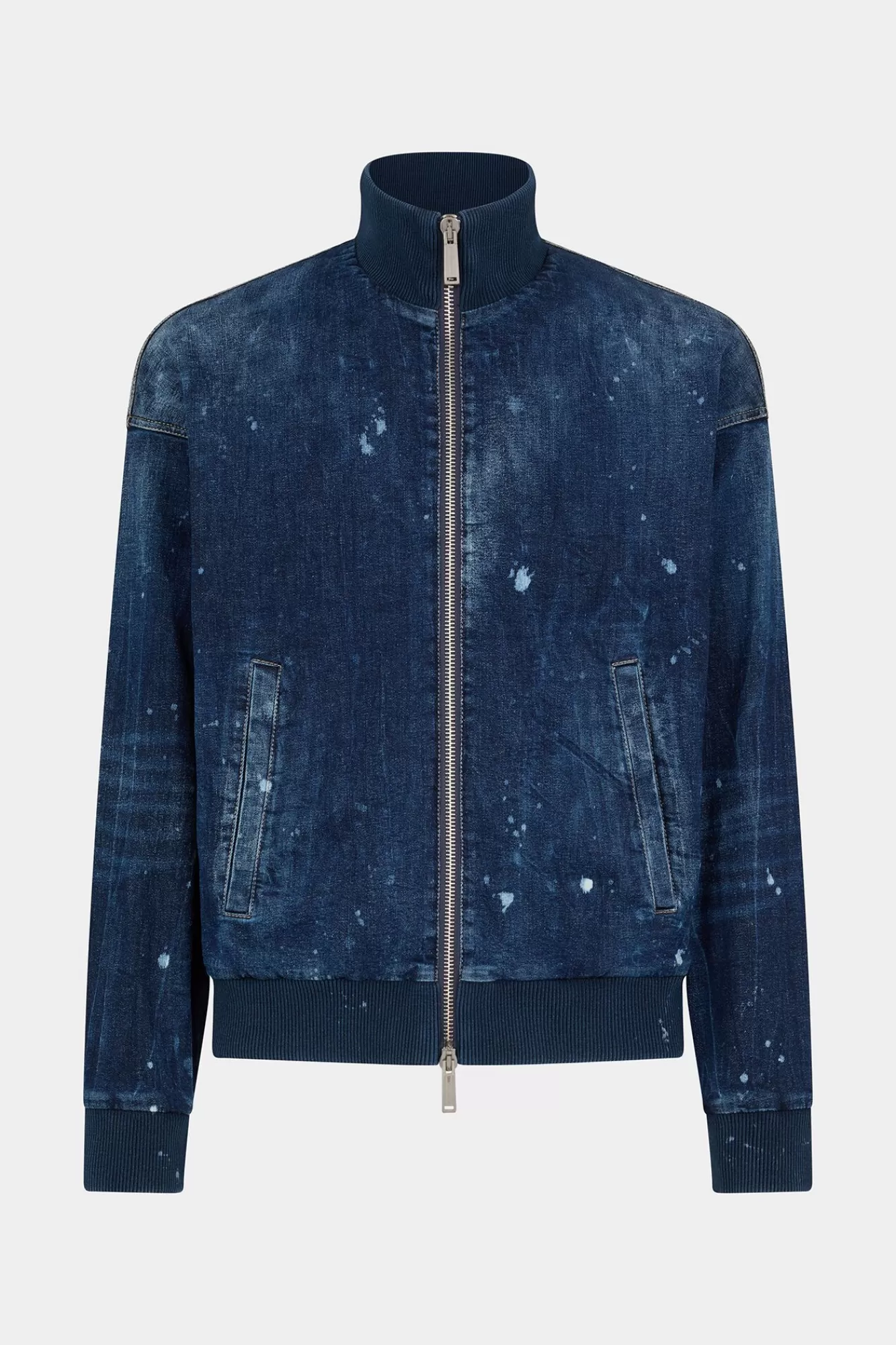 Jassen En Bovenkleding^Dsquared2 Denim Bomberjack Van Cipro Fit Marine