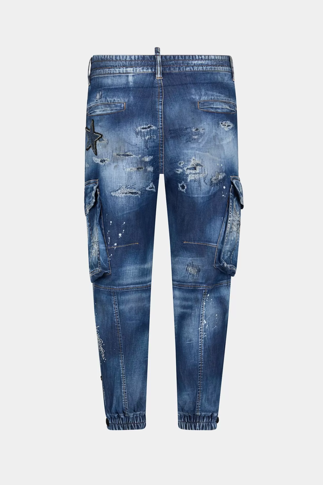 Broek^Dsquared2 Denim Cargobroek Marine