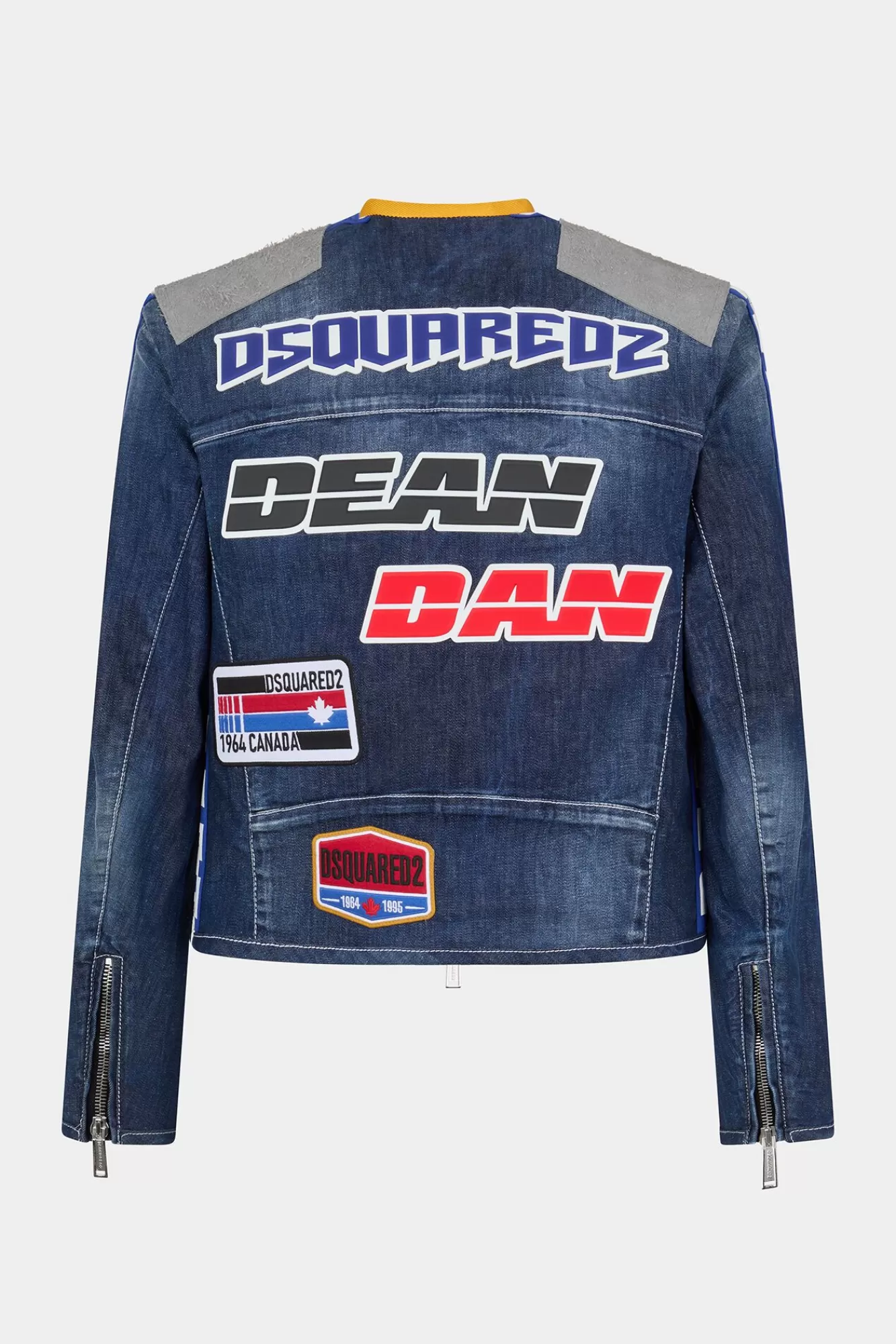 Co-Orden^Dsquared2 Denim Jack Met Ritssluiting Marine