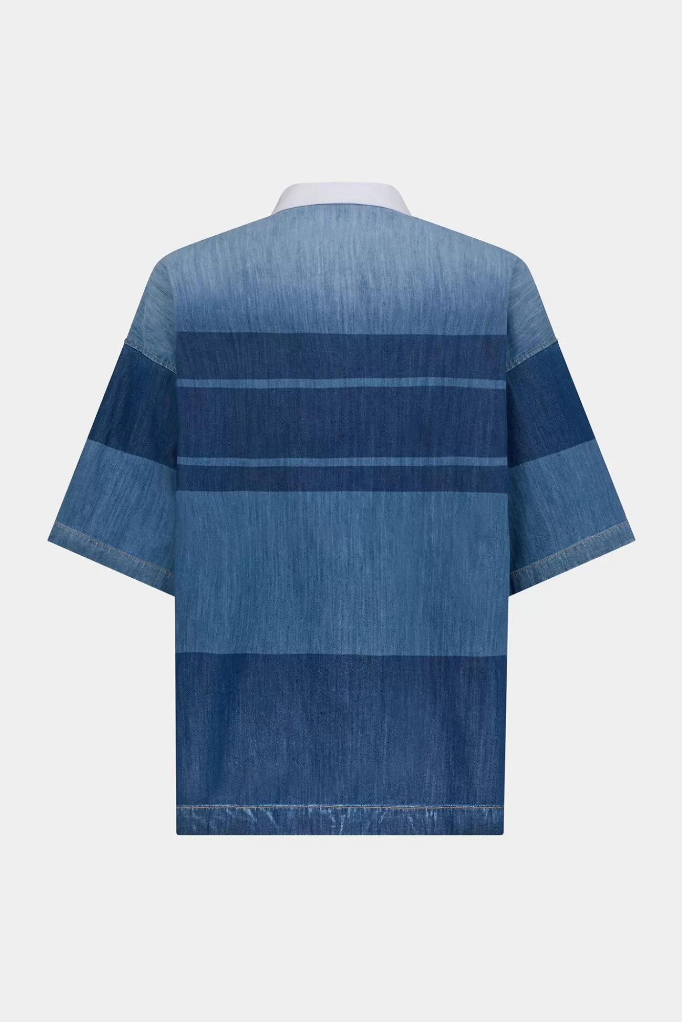 Overhemden^Dsquared2 Denim Rugbypoloshirt Marine