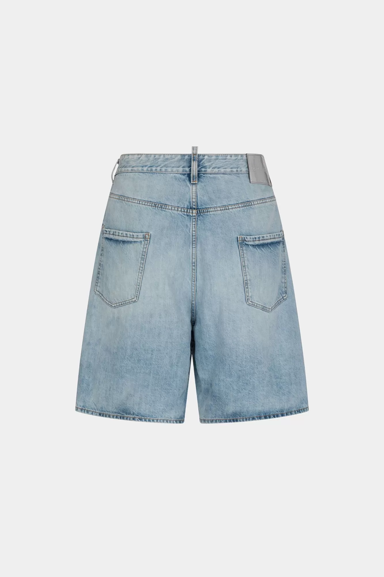 Korte Broek^Dsquared2 Denim Short Met Lichte Palm Beach-Wassing Marine