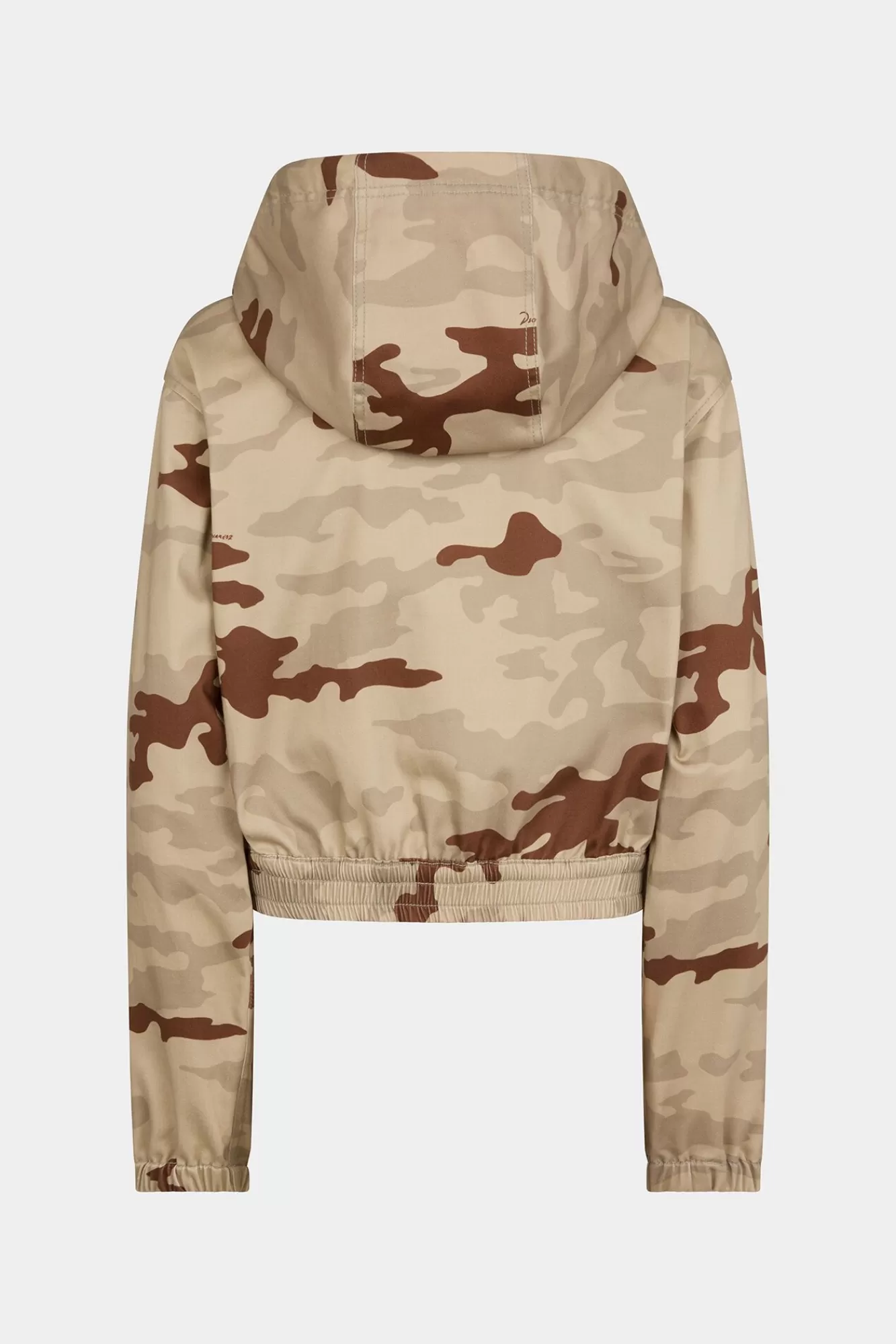 Co-Orden^Dsquared2 Diamanten Camouflagejack Met Capuchon Zand