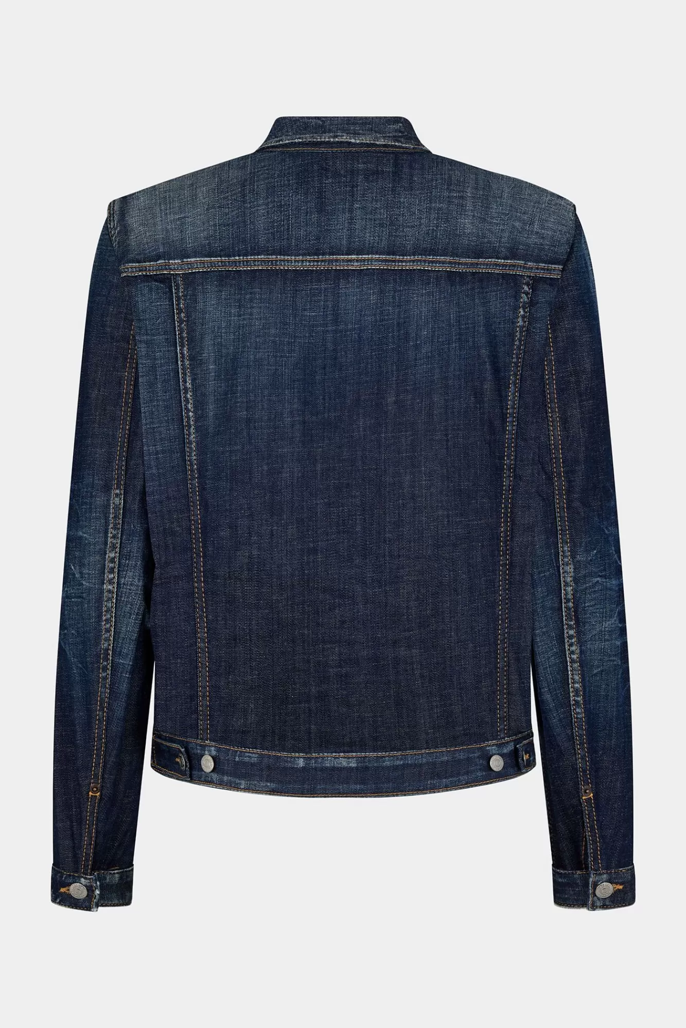 Jassen En Bovenkleding^Dsquared2 Donker Denim Jack Met Schone Wassing Marine