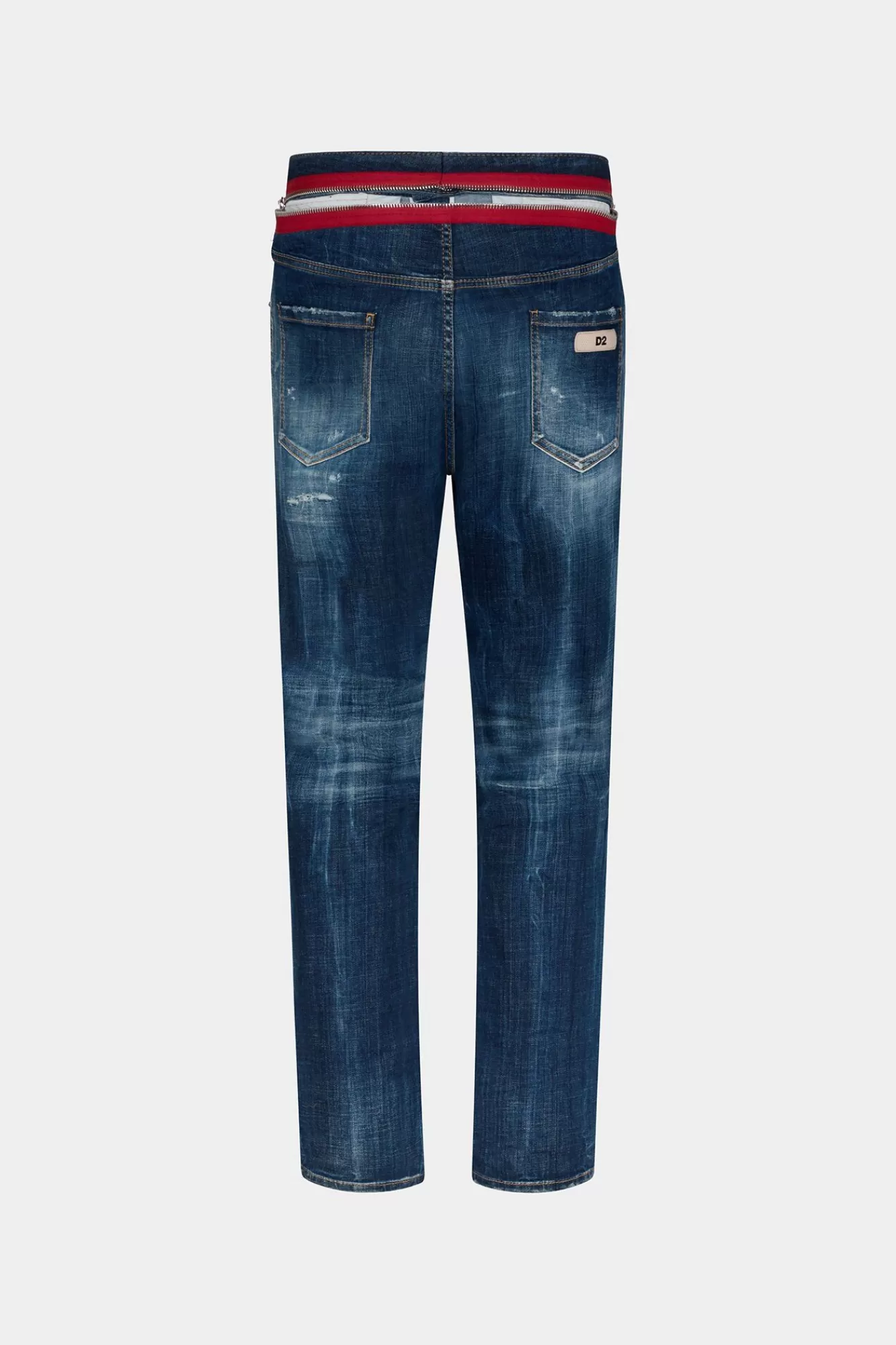 Jeans^Dsquared2 Donker Gescheurde Jeans Met Cast Wash 642 Marine