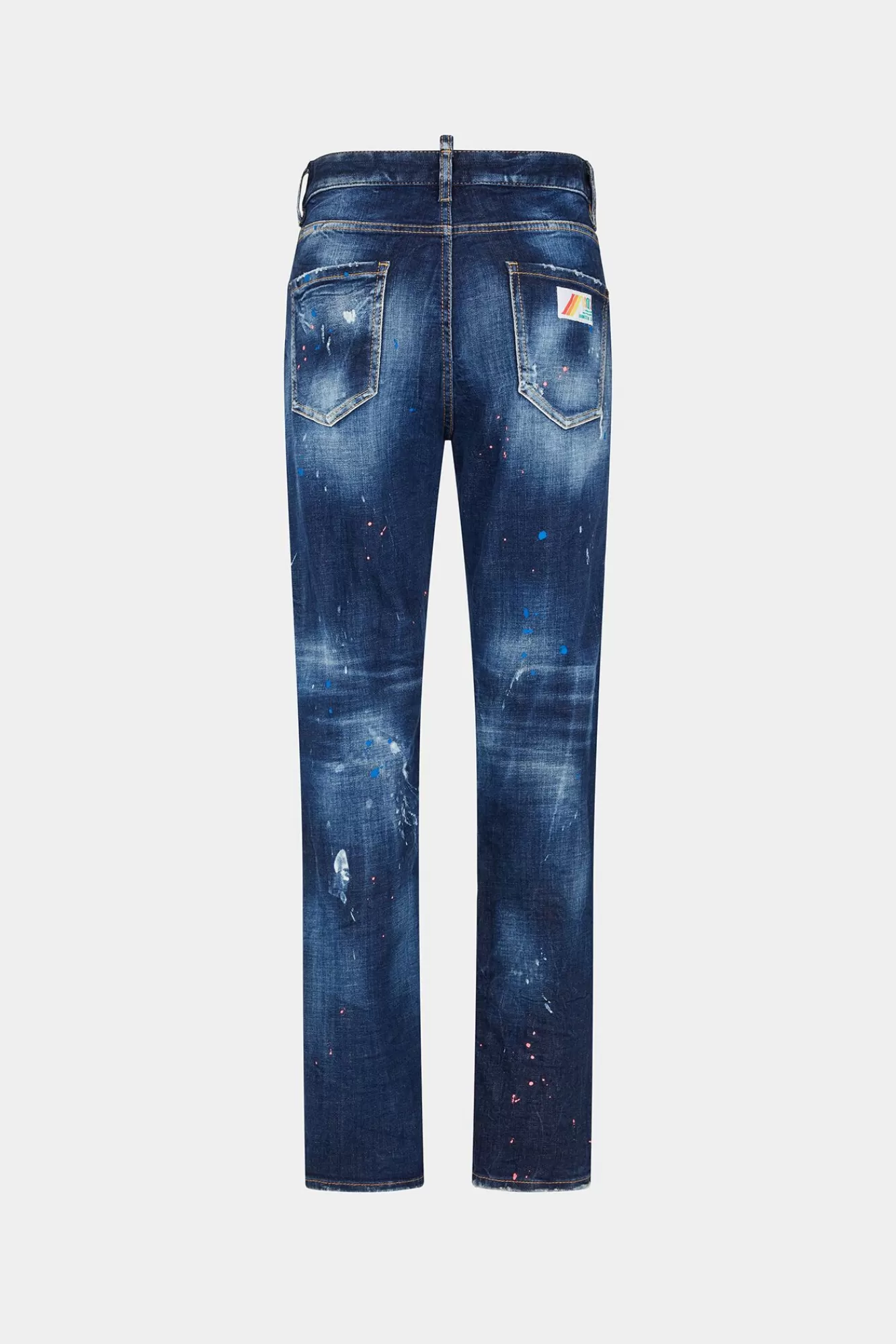 Jeans^Dsquared2 Donkere Neon Splash Wash 642 Jeans Marine