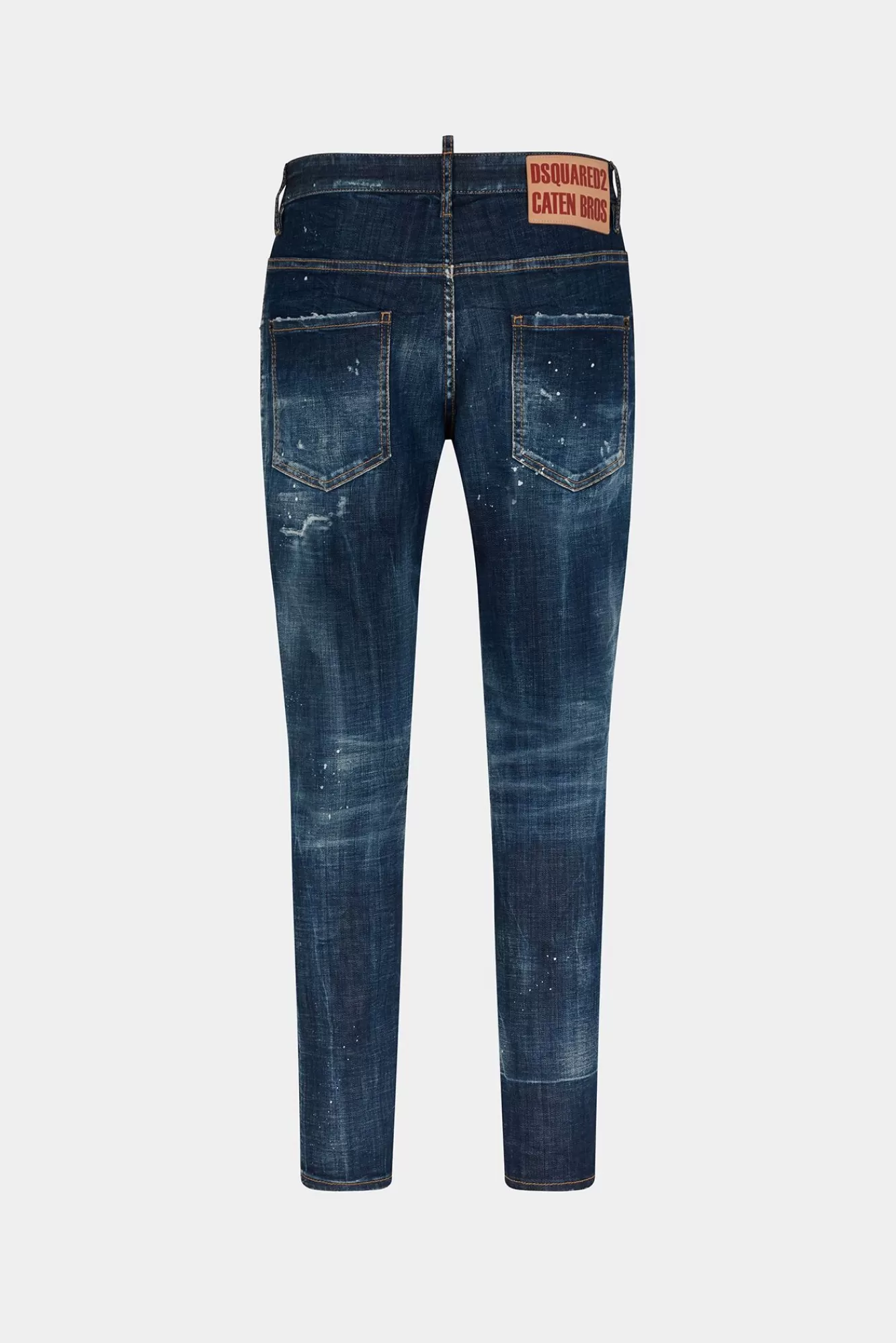 Jeans^Dsquared2 Donkere Skaterjeans Met Toppa-Wassing Marine