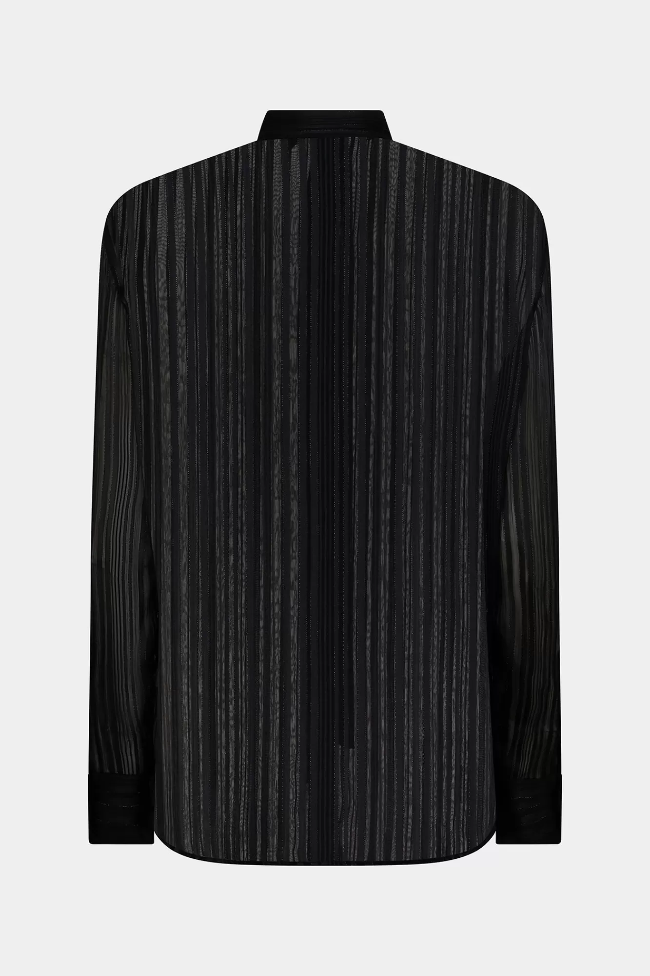 Overhemden^Dsquared2 Doorzichtig Shirt Zwart