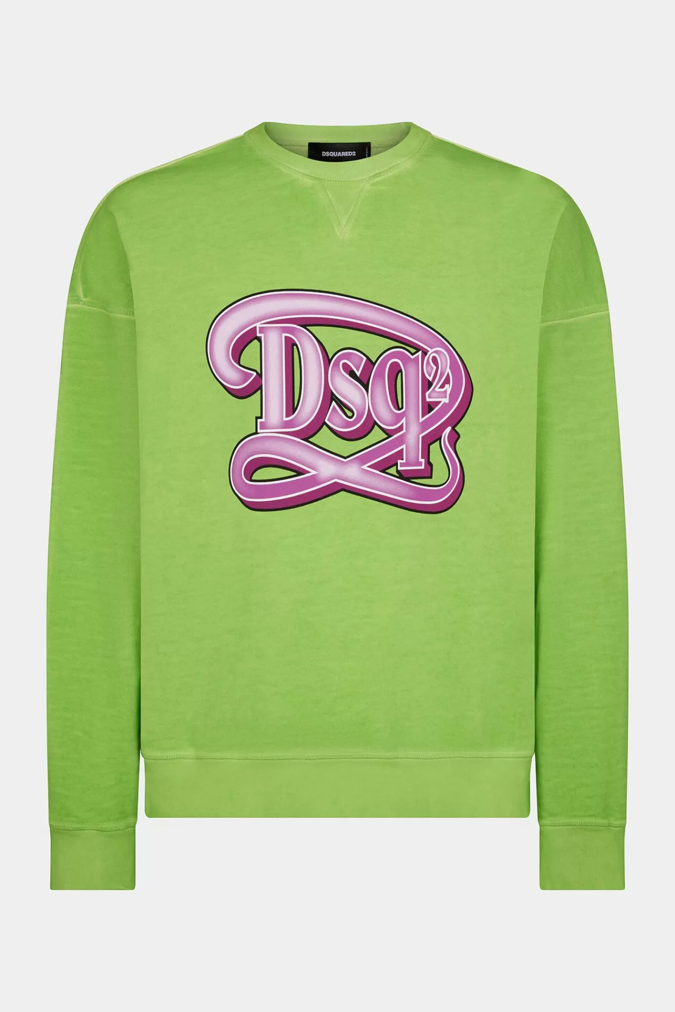 Sweatshirts^Dsquared2 Dsq2 Drop-Fit Sweatshirt Met Ronde Hals Gras Groen