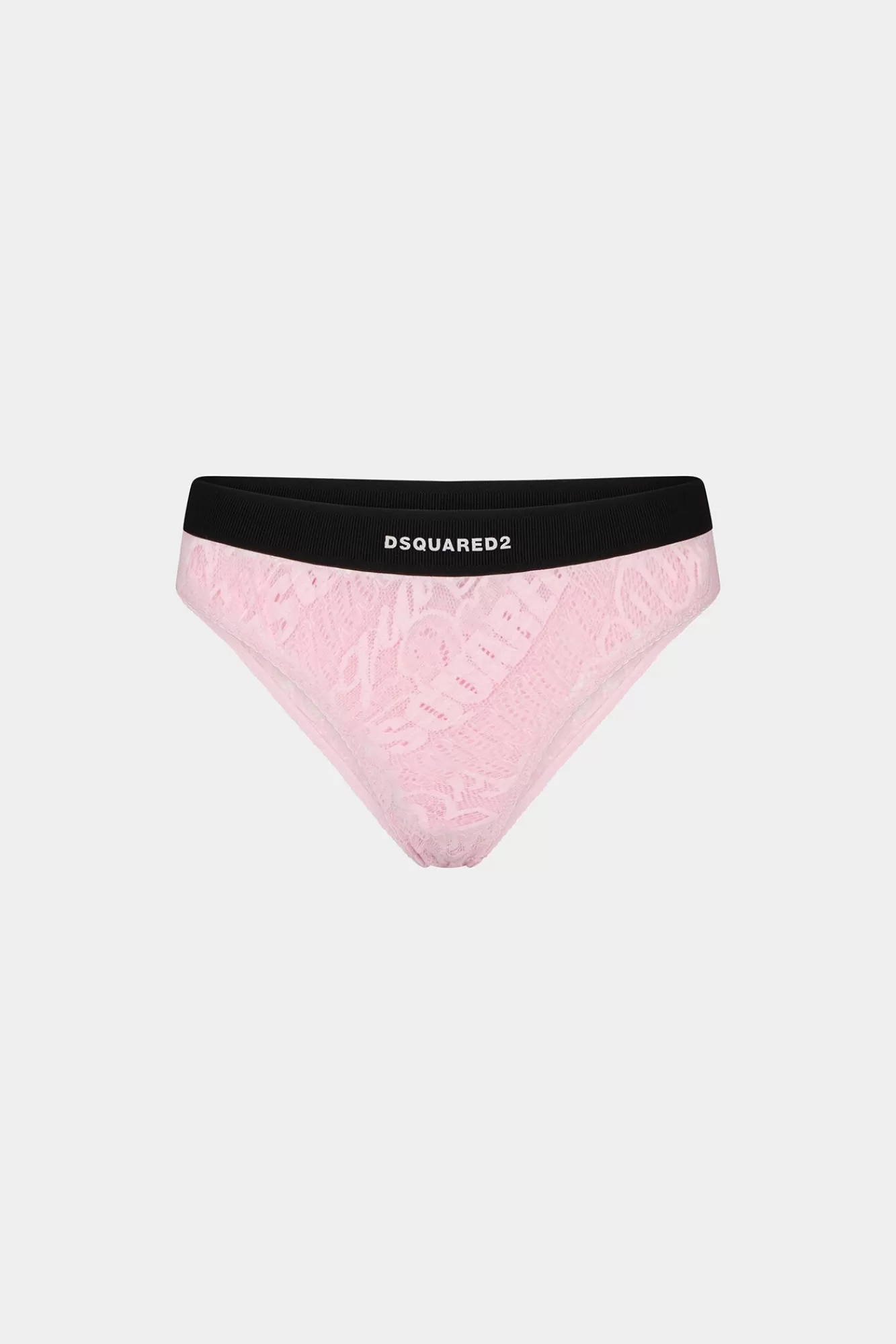 Ondergoed^Dsquared2 Dsq2 Kanten Slip Lichtroze