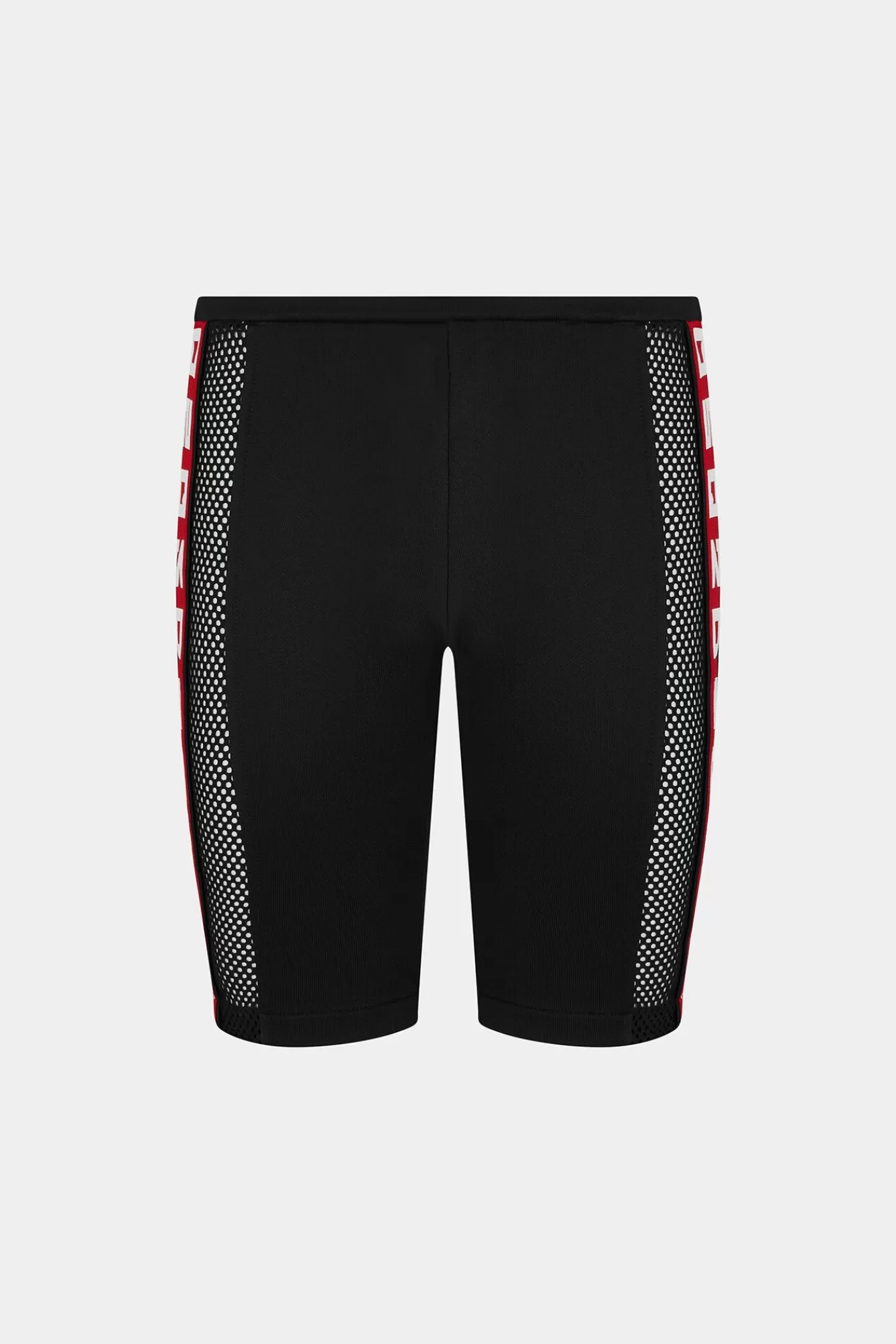 Korte Broek^Dsquared2 Dsq2 Mesh Taping-Short Zwart Rood