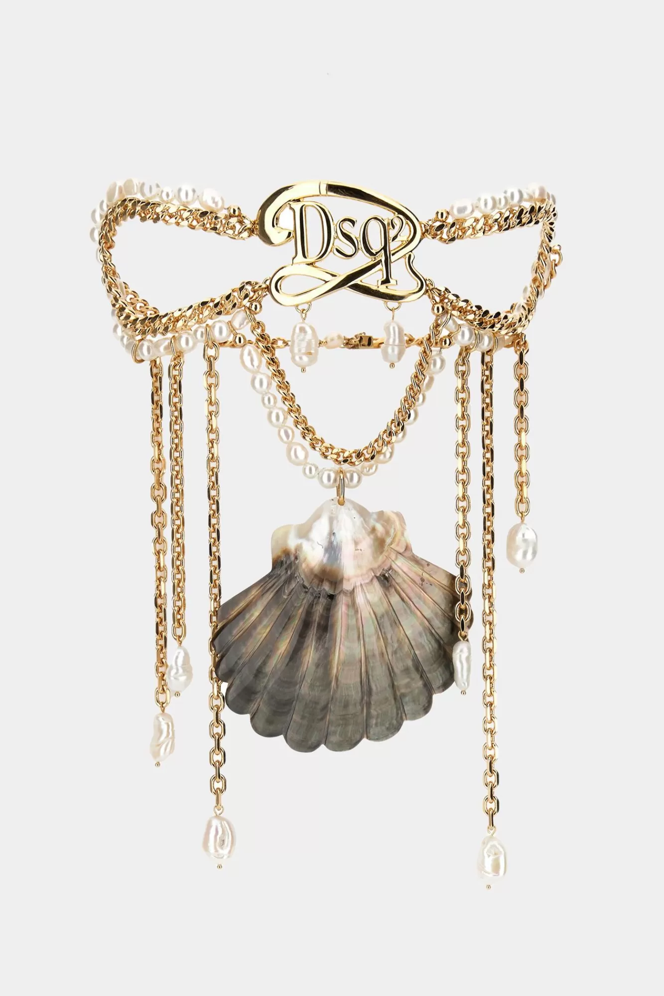 Sieraden^Dsquared2 Dsq2 Schelpenketting Licht Goud