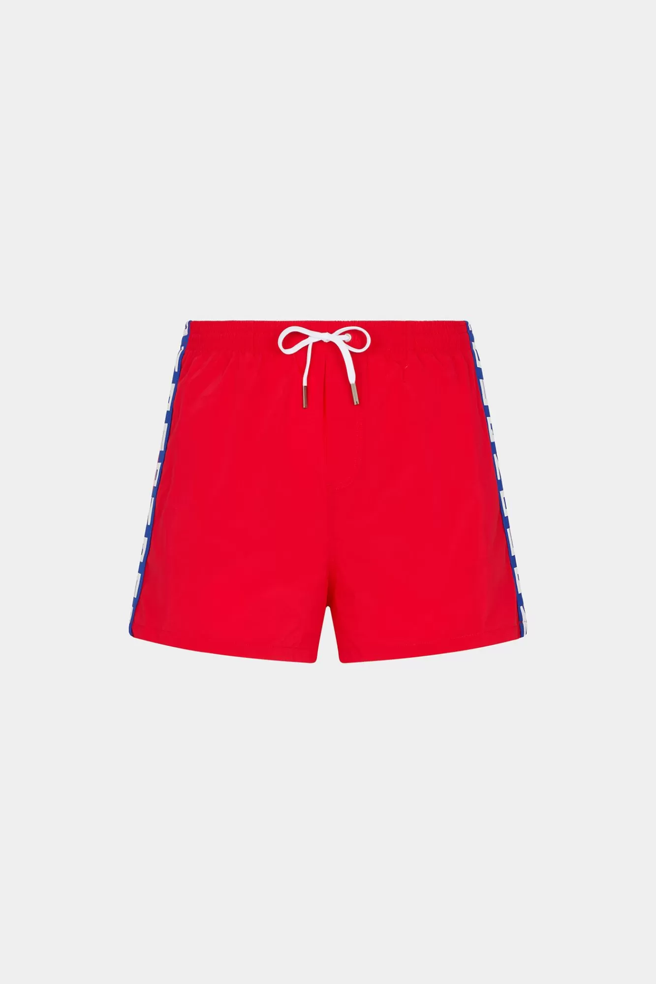 Strandkleding^Dsquared2 Dsq2 Schuine Boxer Midi Met Logo Rood