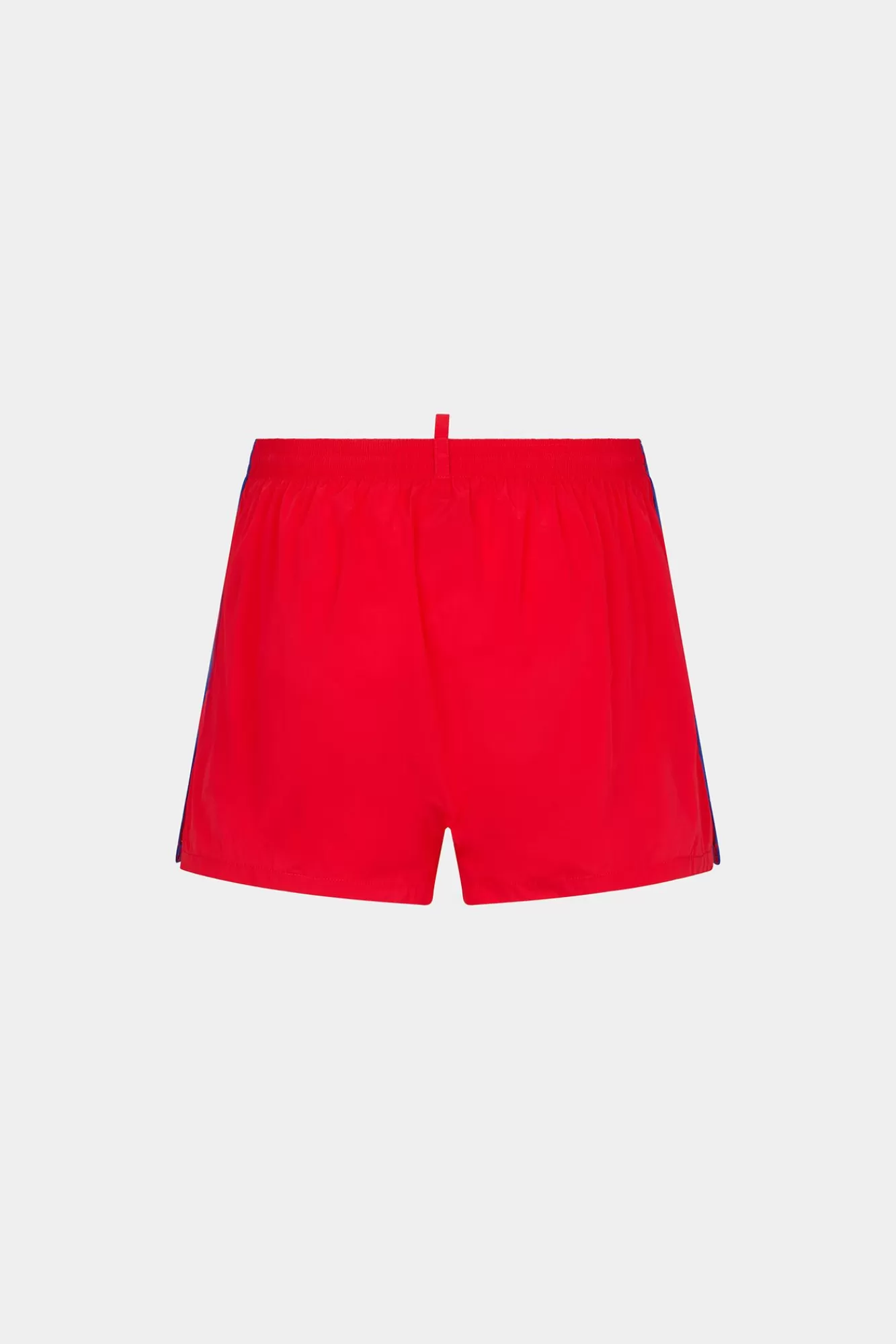 Strandkleding^Dsquared2 Dsq2 Schuine Boxer Midi Met Logo Rood