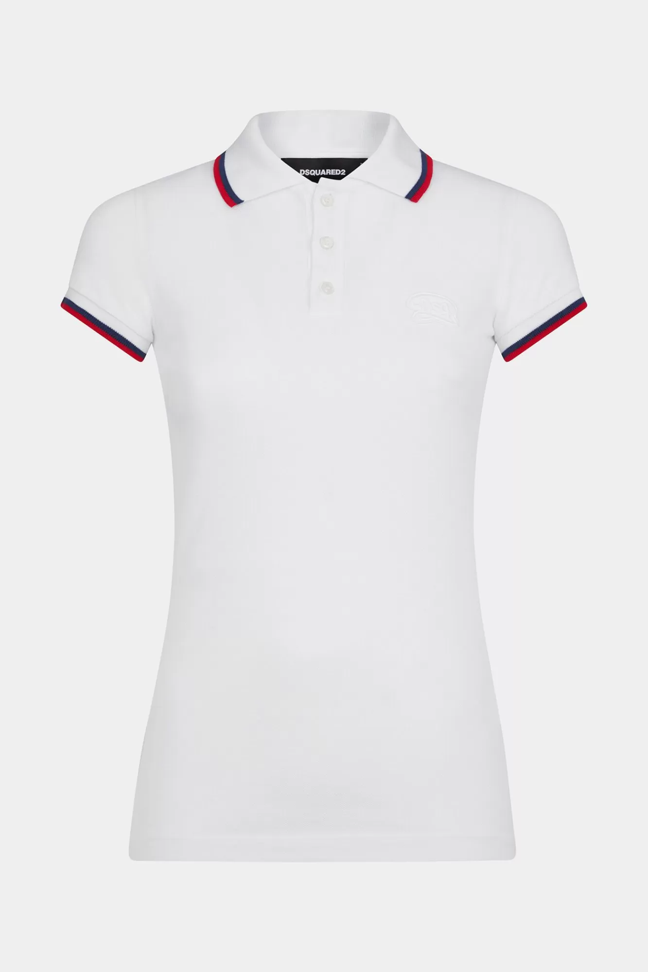 Tops En T-Shirts^Dsquared2 Dsq Piquet-Poloshirt Wit