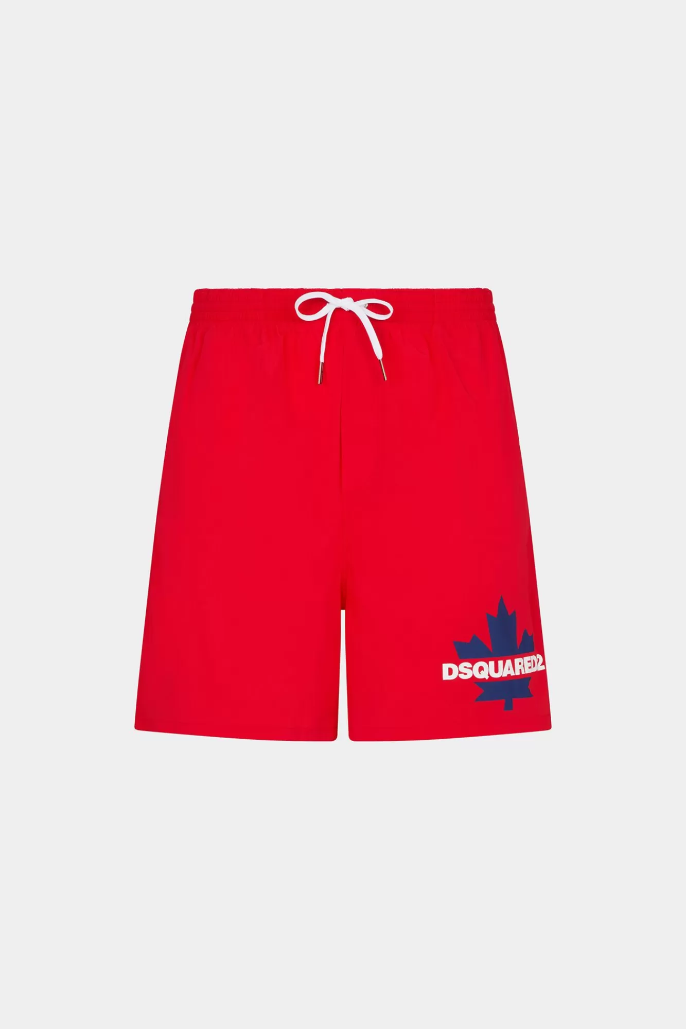 Strandkleding^Dsquared2 Bladbokser Rood Blauw