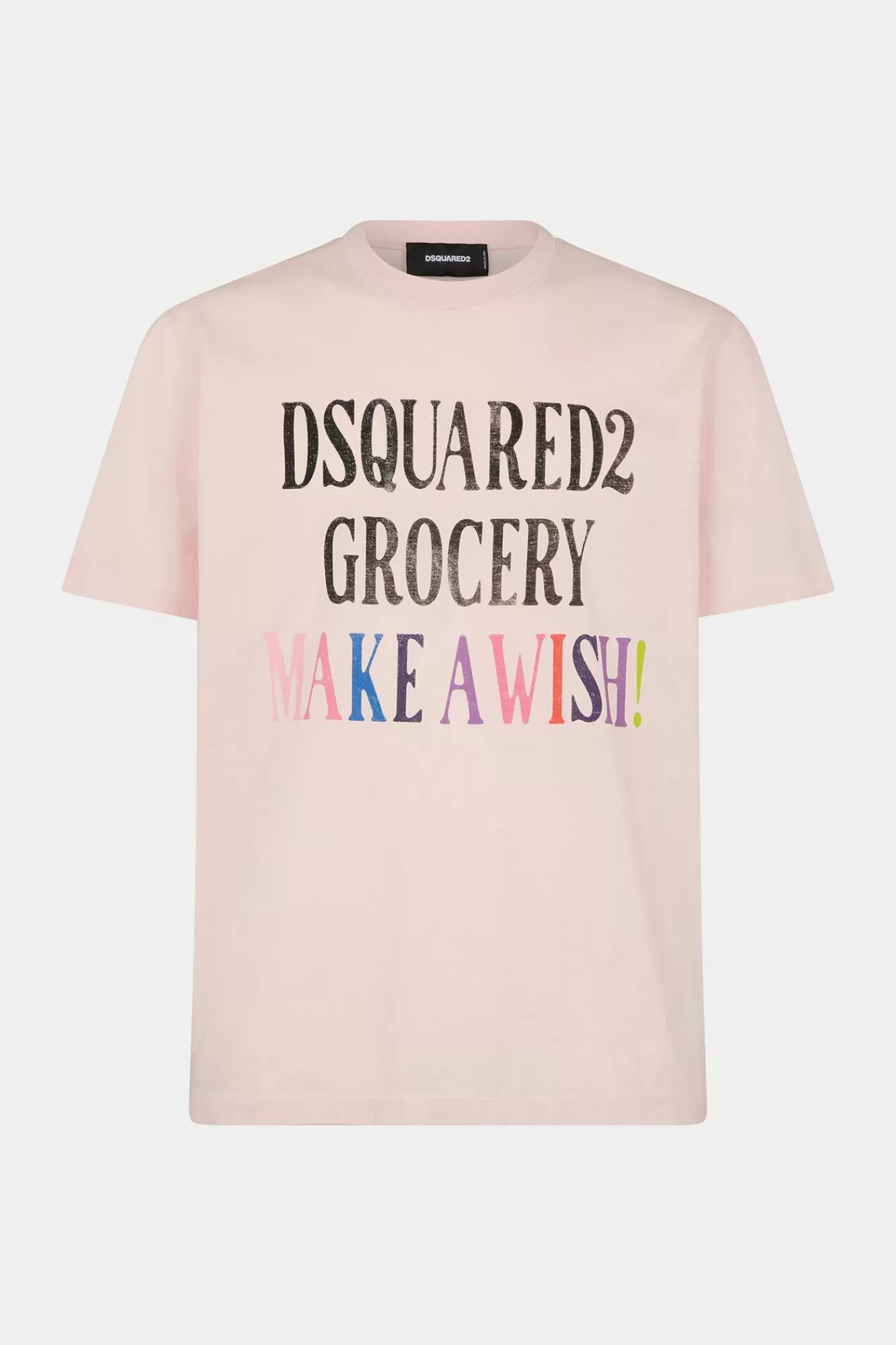 T-Shirts En Poloshirts^Dsquared2 Boodschappen T-Shirt Met Normale Pasvorm Baby Roze